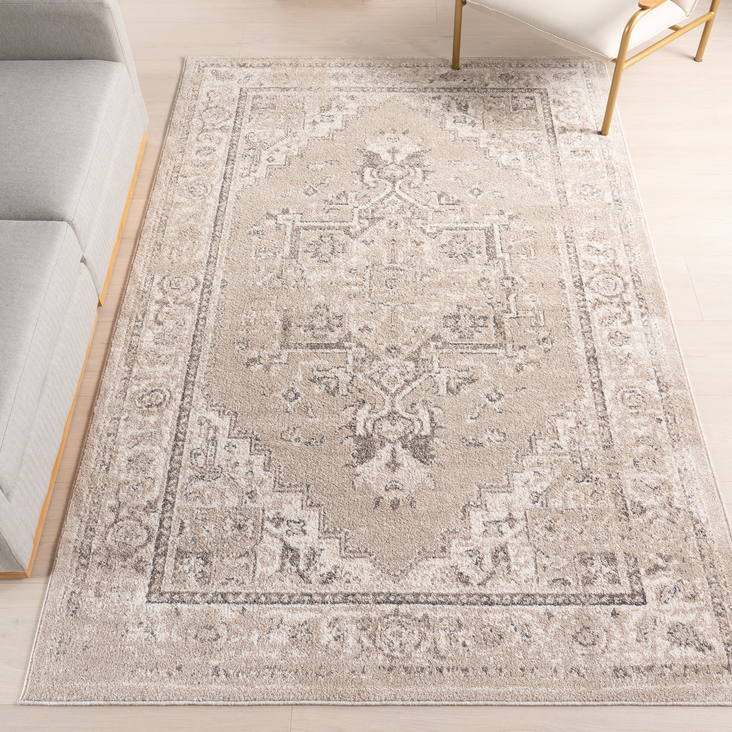 Harley Vintage Medallion Rug | Ivory - Image 2