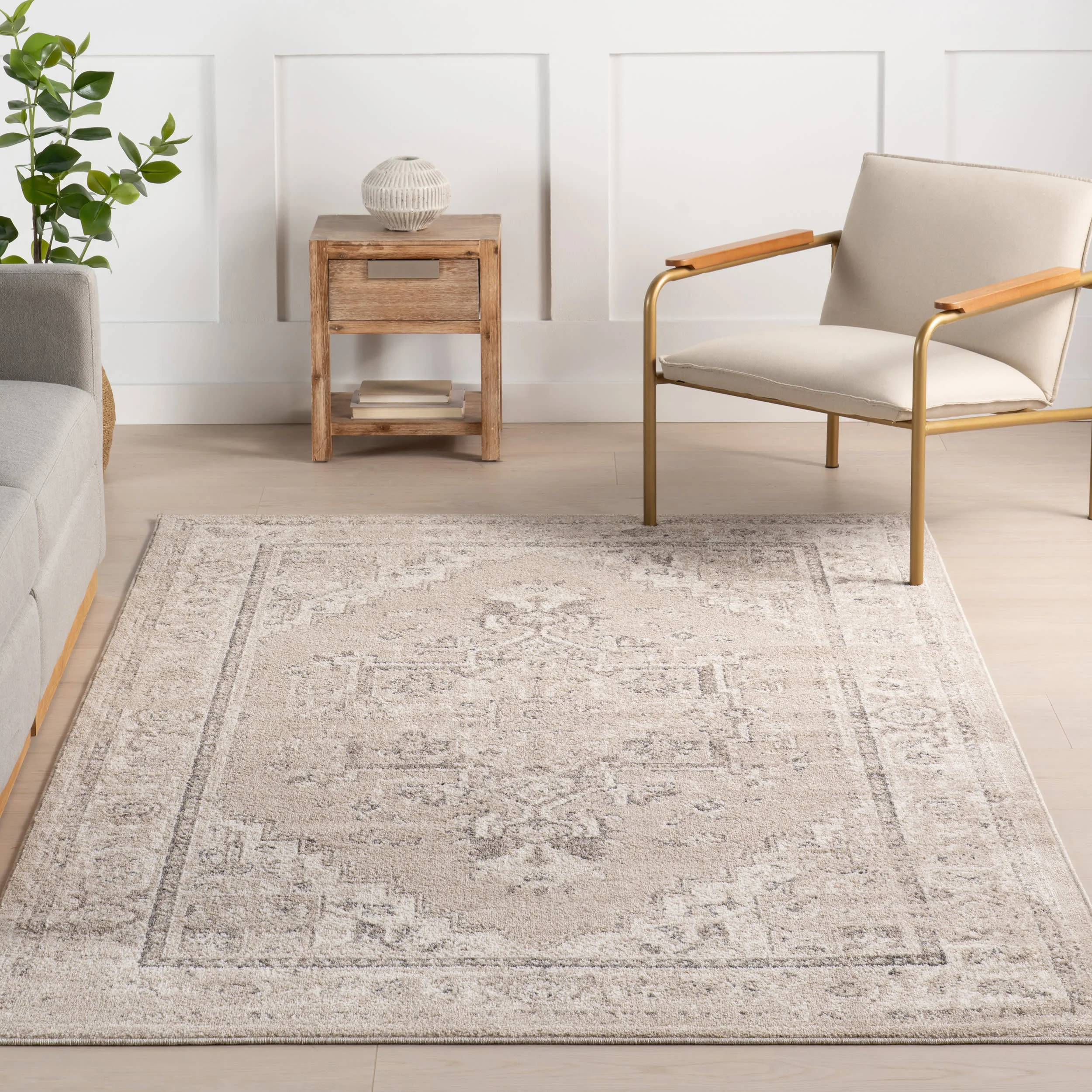 Harley Vintage Medallion Rug | Ivory - Image 5