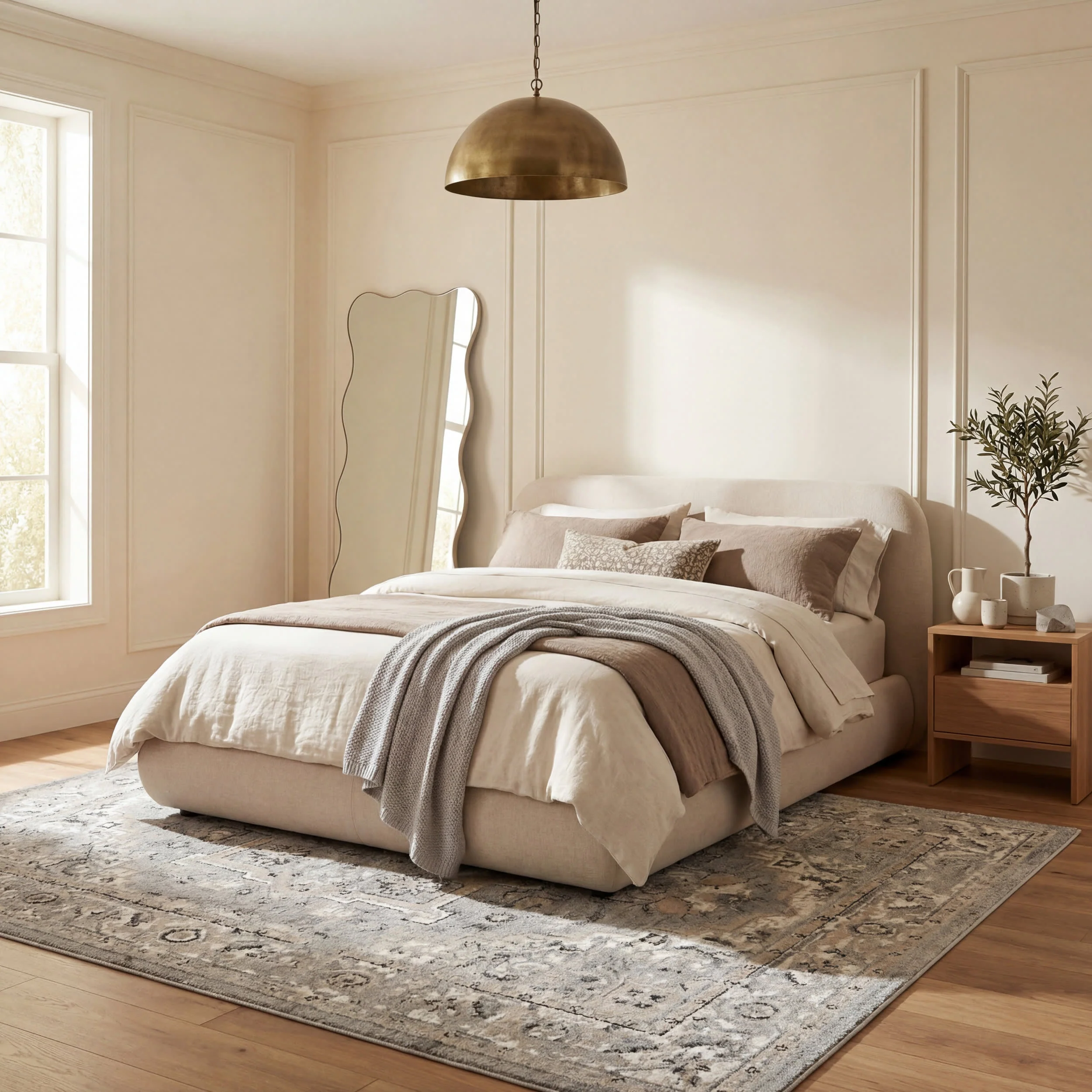 Harley Vintage Medallion Rug | Light Grey - Image 10