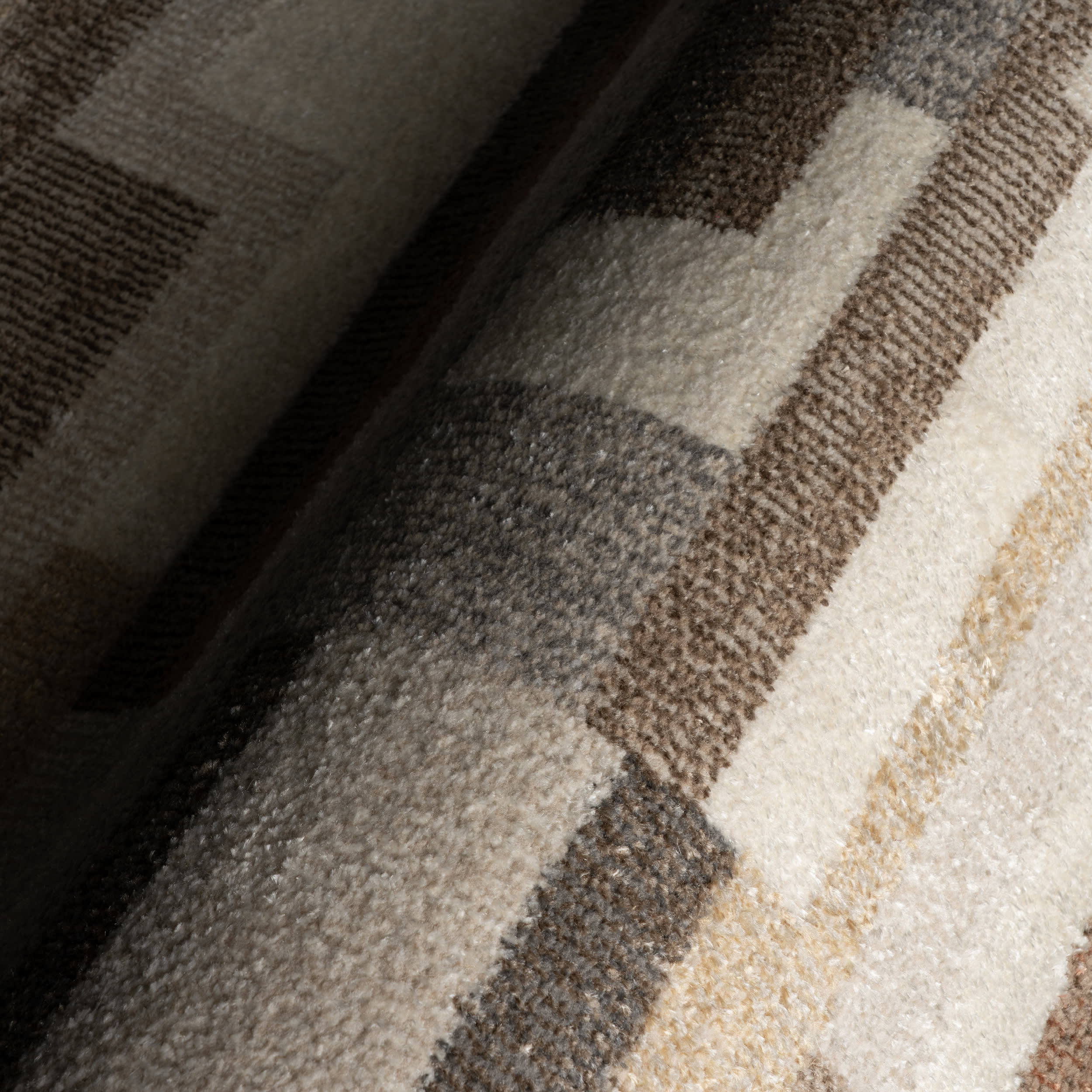 Harrah Rustic Abstract Washable Rug | Tan - Image 3