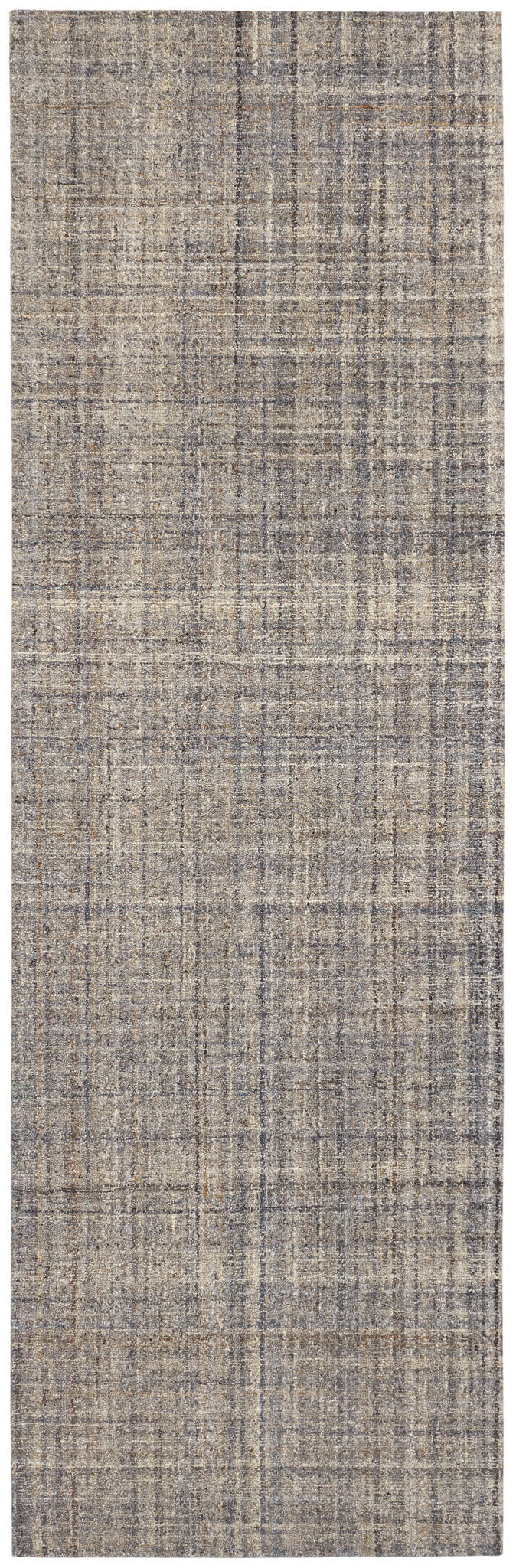 Harris Hand Micro Hooked Wool Rug | Blue/Brown - Image 2