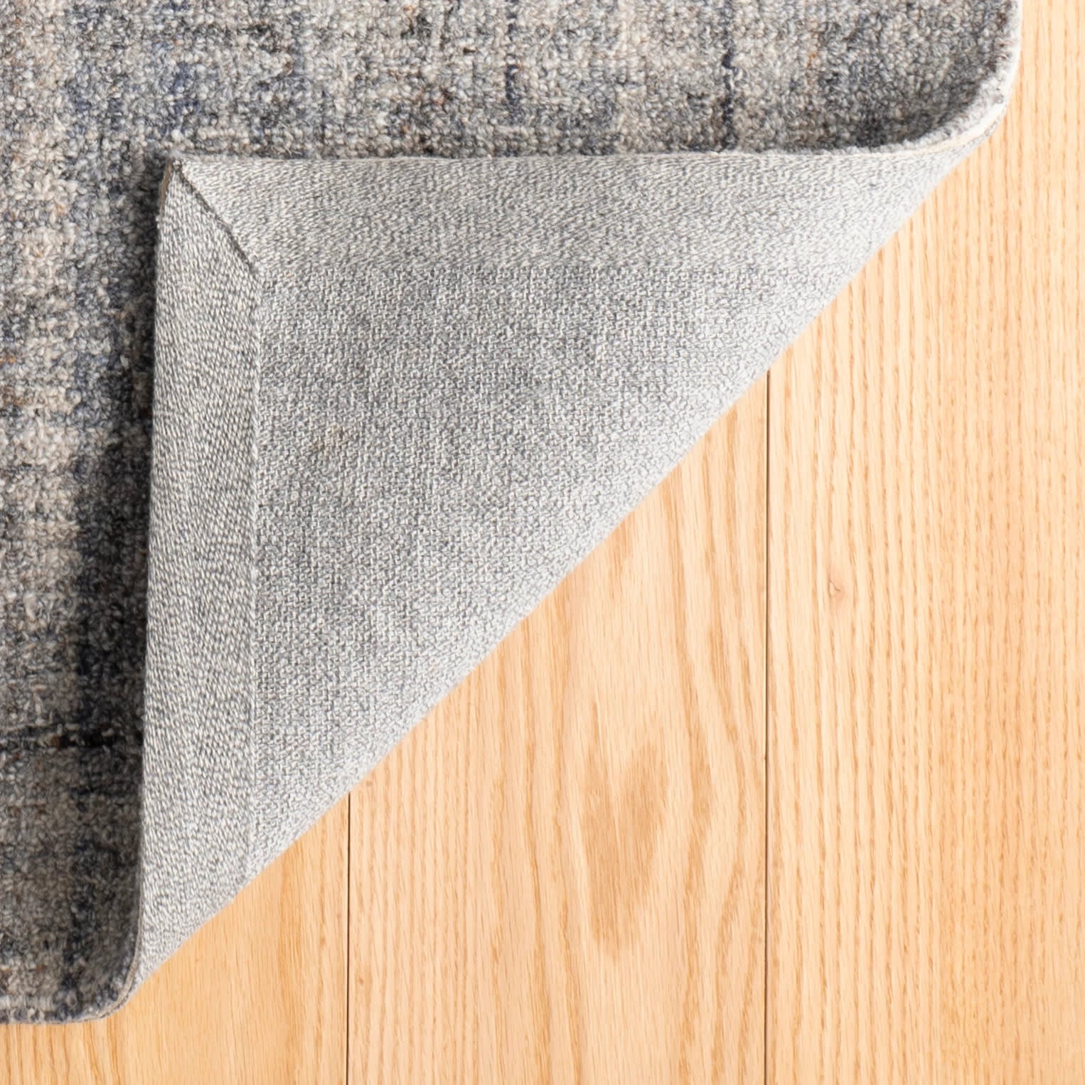 Harris Hand Micro Hooked Wool Rug | Blue/Brown - Image 7