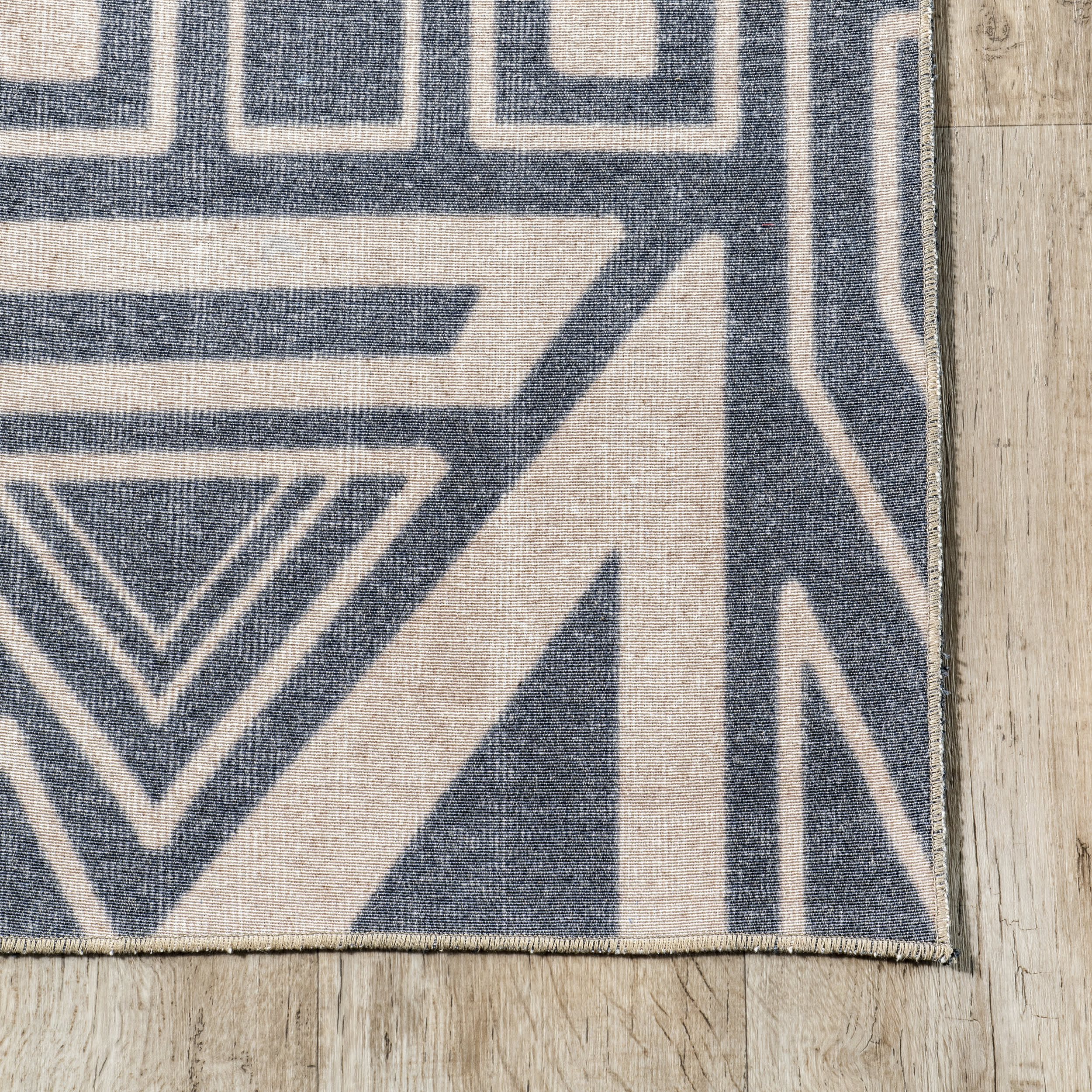 Hartley Washable Symbolism Rug | Blue - Image 3