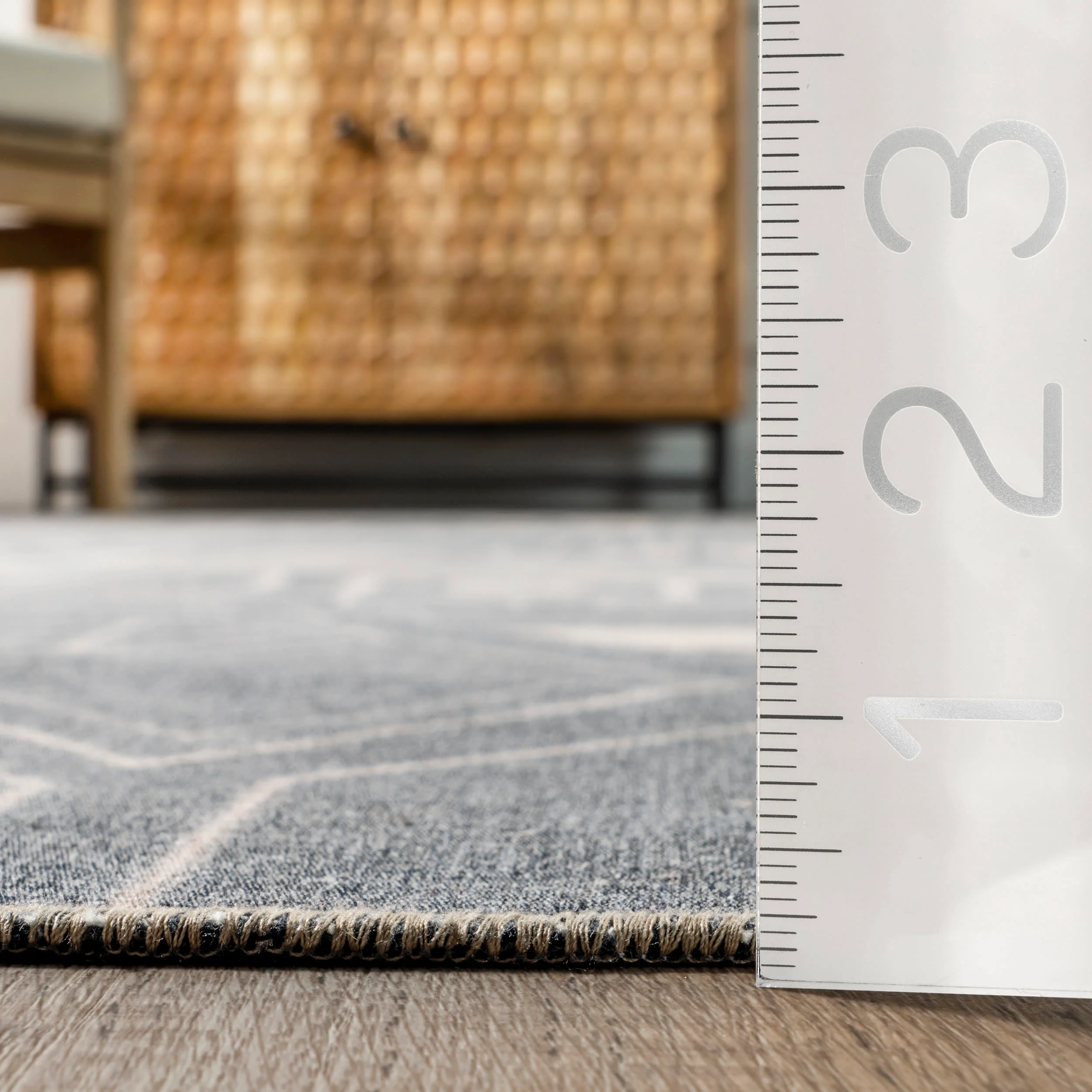 Hartley Washable Symbolism Rug | Blue - Image 5