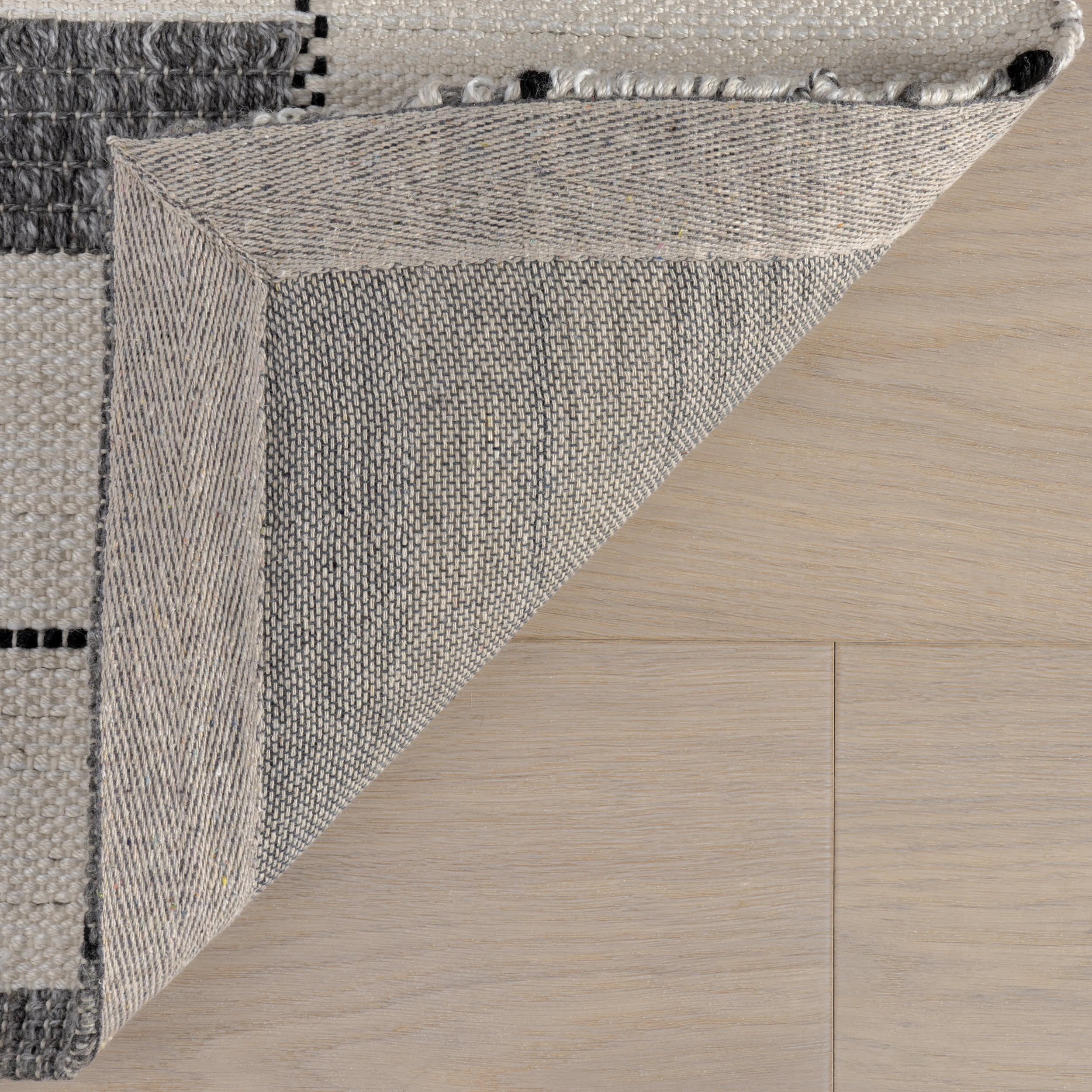 Harvey Geometric Flatweave Rug | Ivory - Image 6