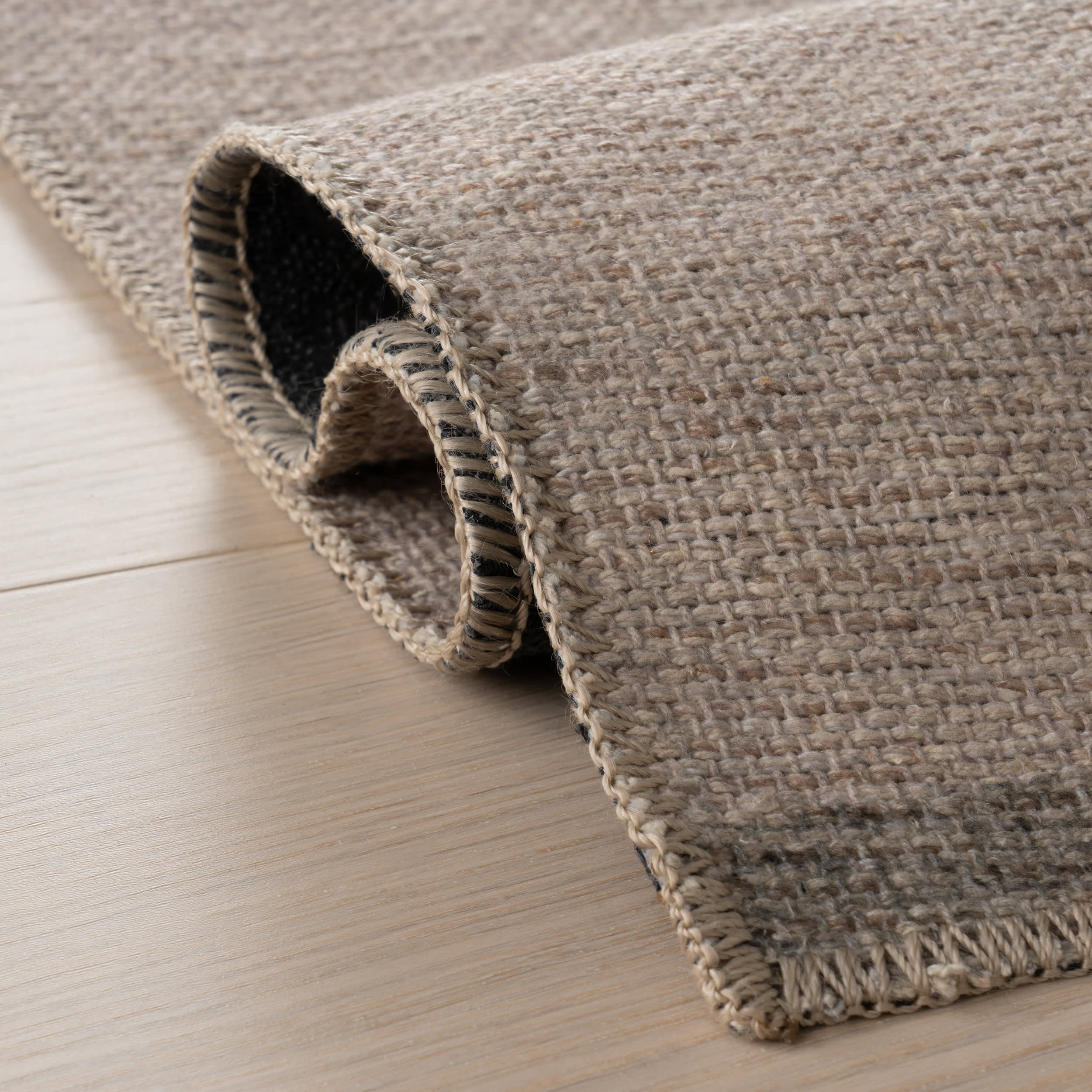 Hathi Striped Washable Rug | Tan - Image 10