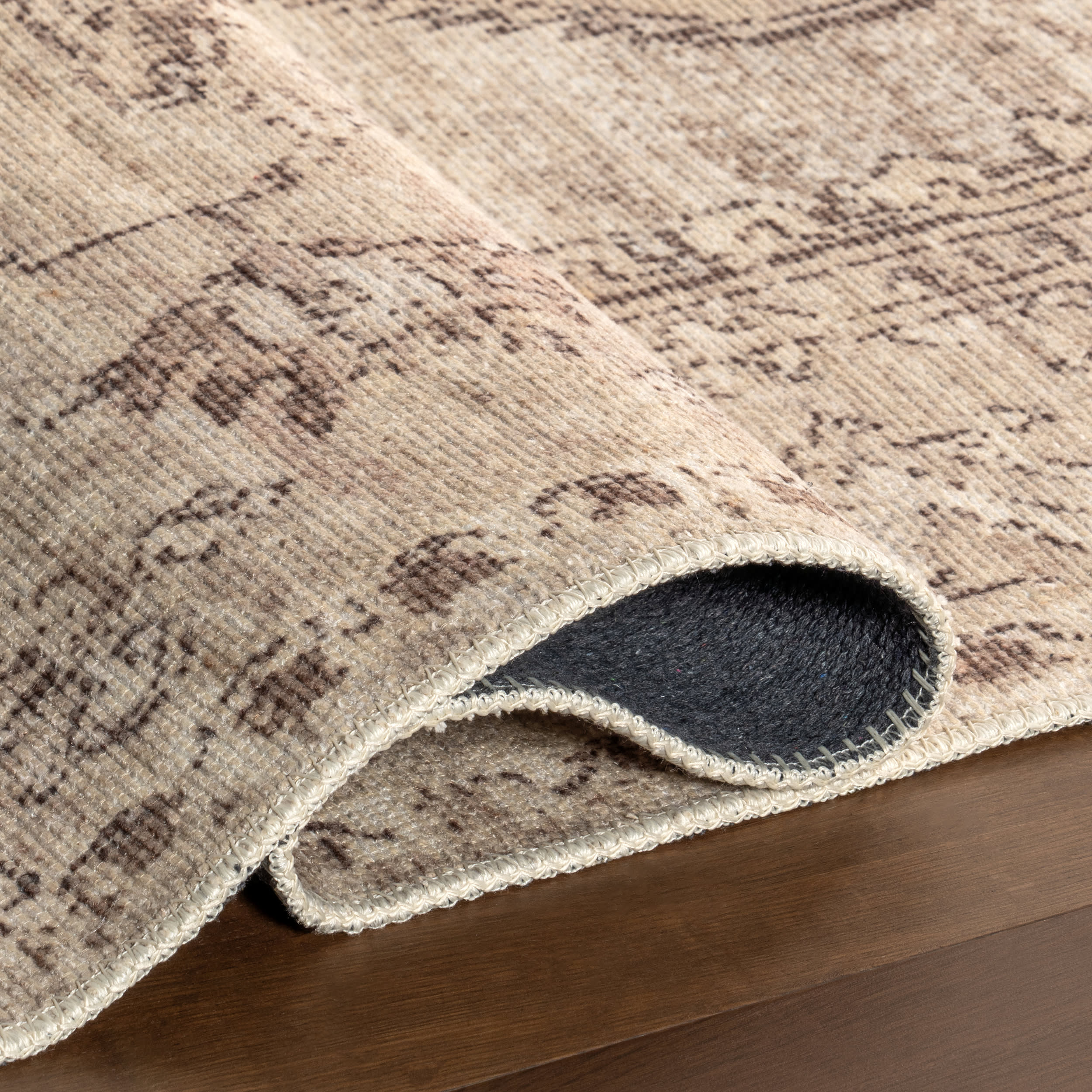 Hattie Medallion Washable Rug | Beige - Image 8