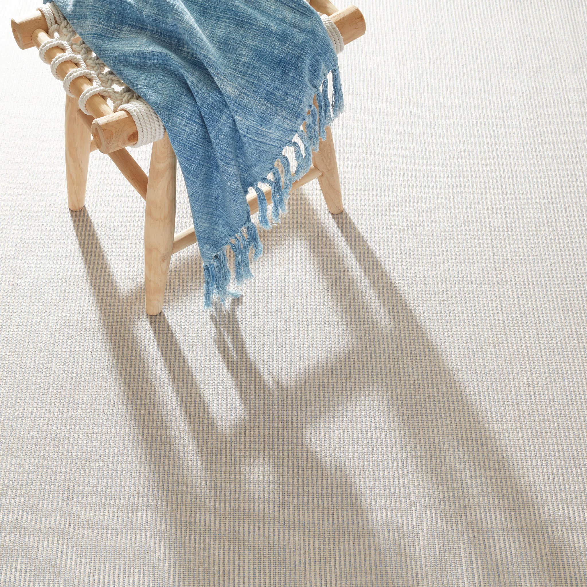 Haverhill Handwoven Cotton Rug | French Blue - Image 3
