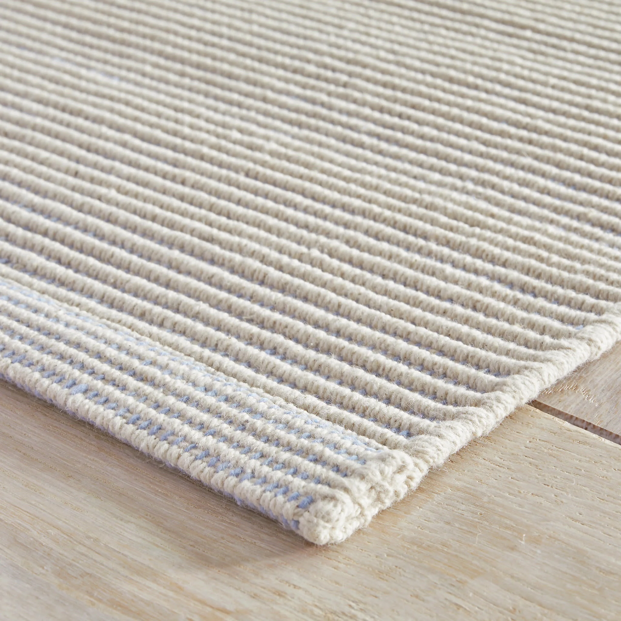 Haverhill Handwoven Cotton Rug | French Blue - Image 4