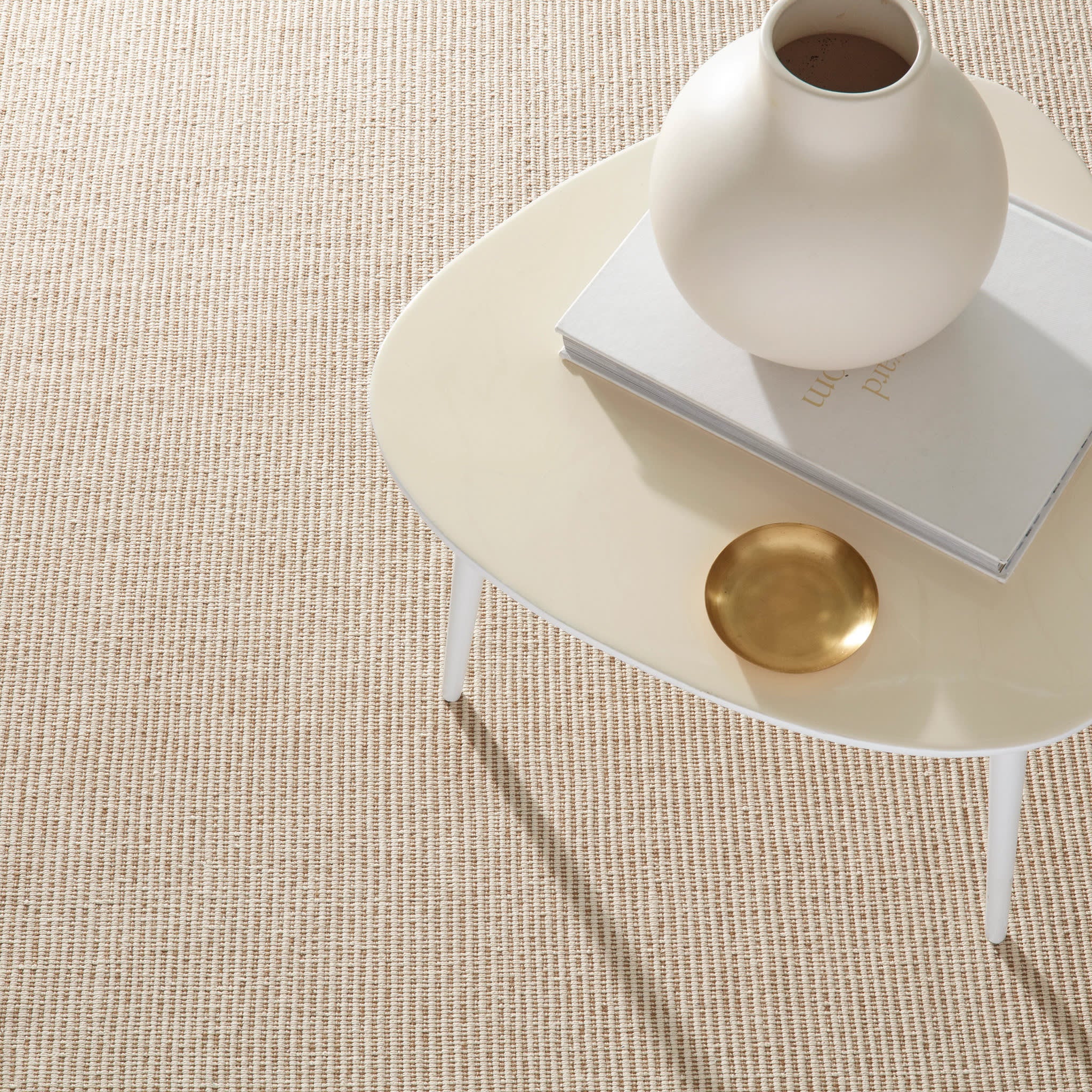 Haverhill Handwoven Cotton Rug | Natural - Image 3