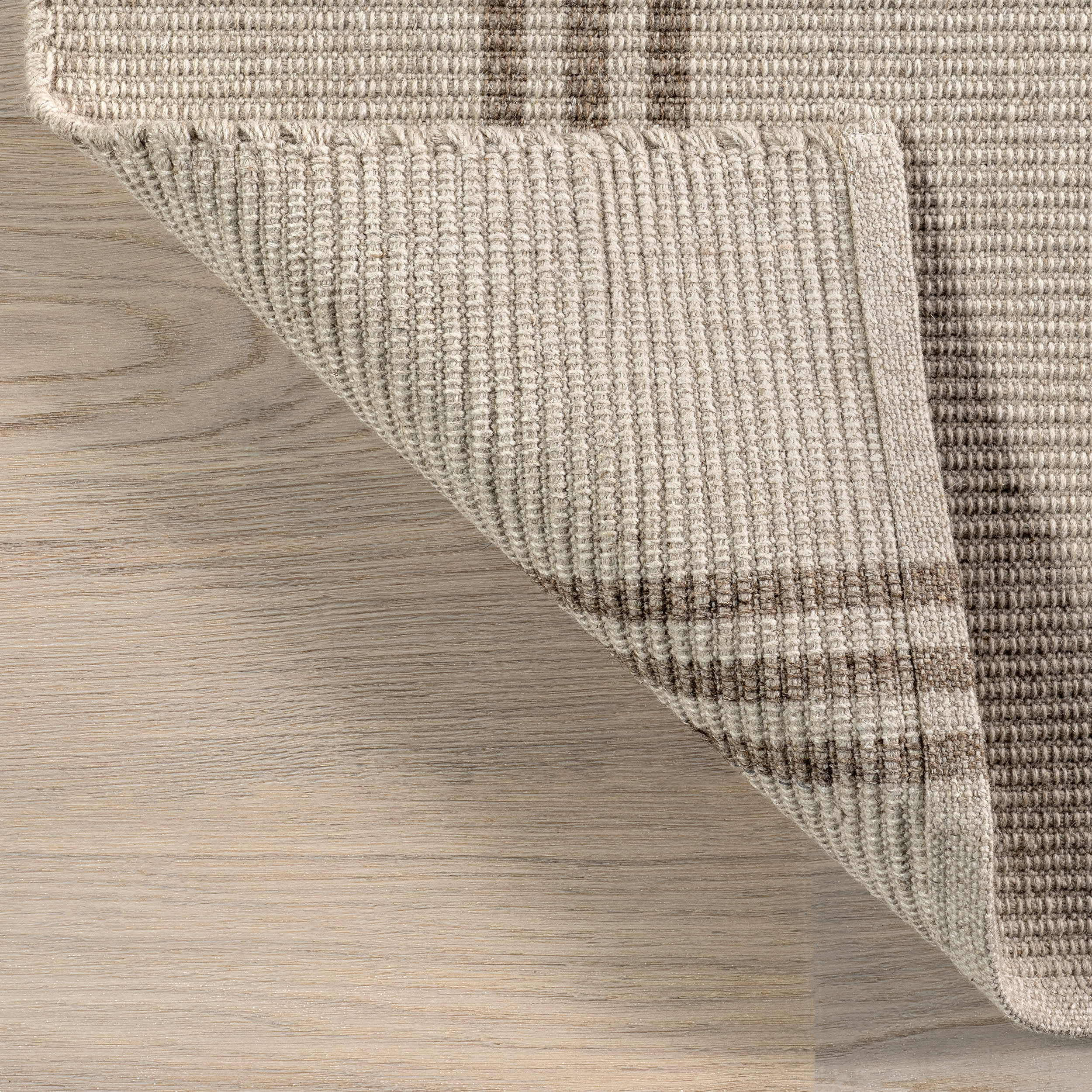 Hawthorn Striped Wool Rug | Ivory - Image 7