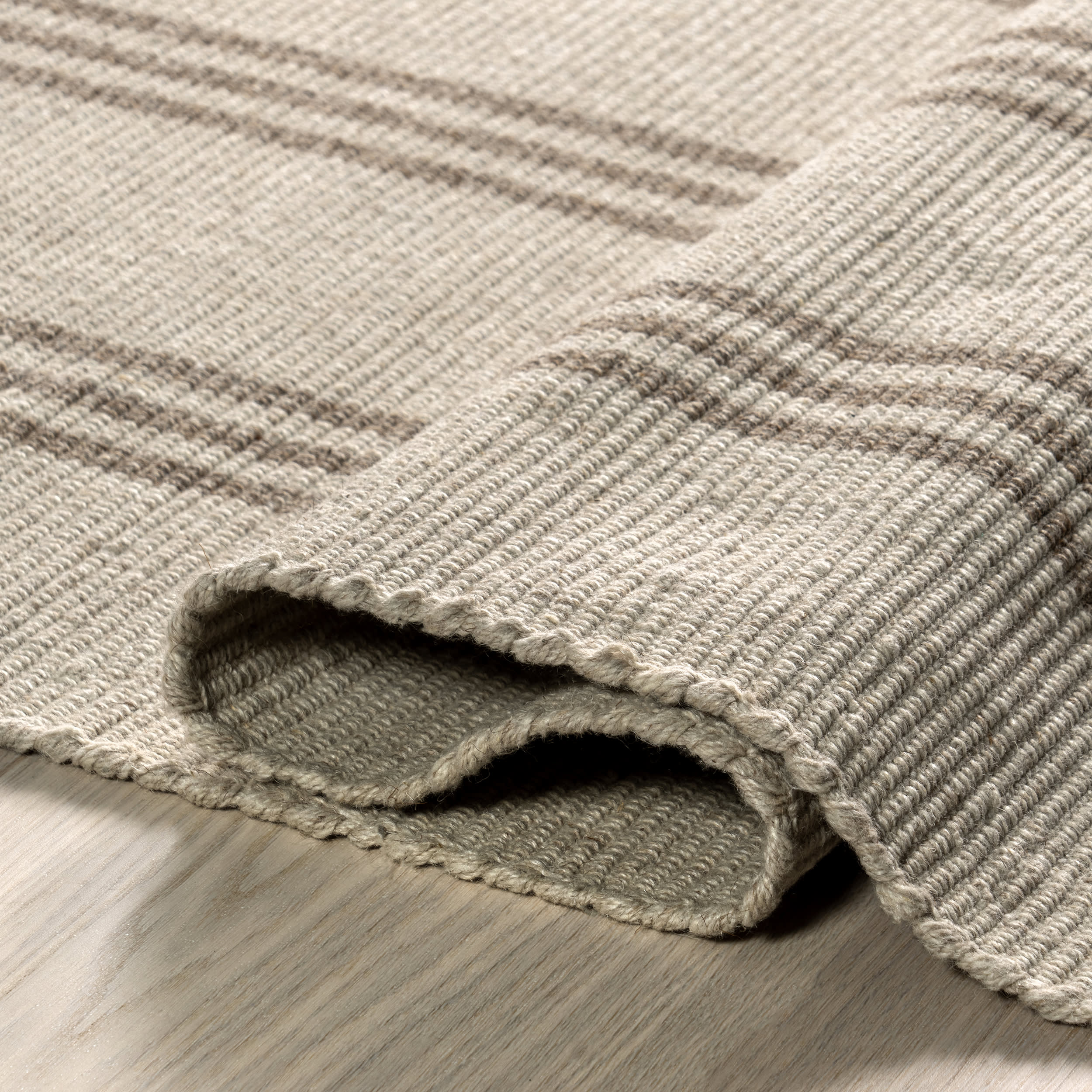 Hawthorn Striped Wool Rug | Ivory - Image 8