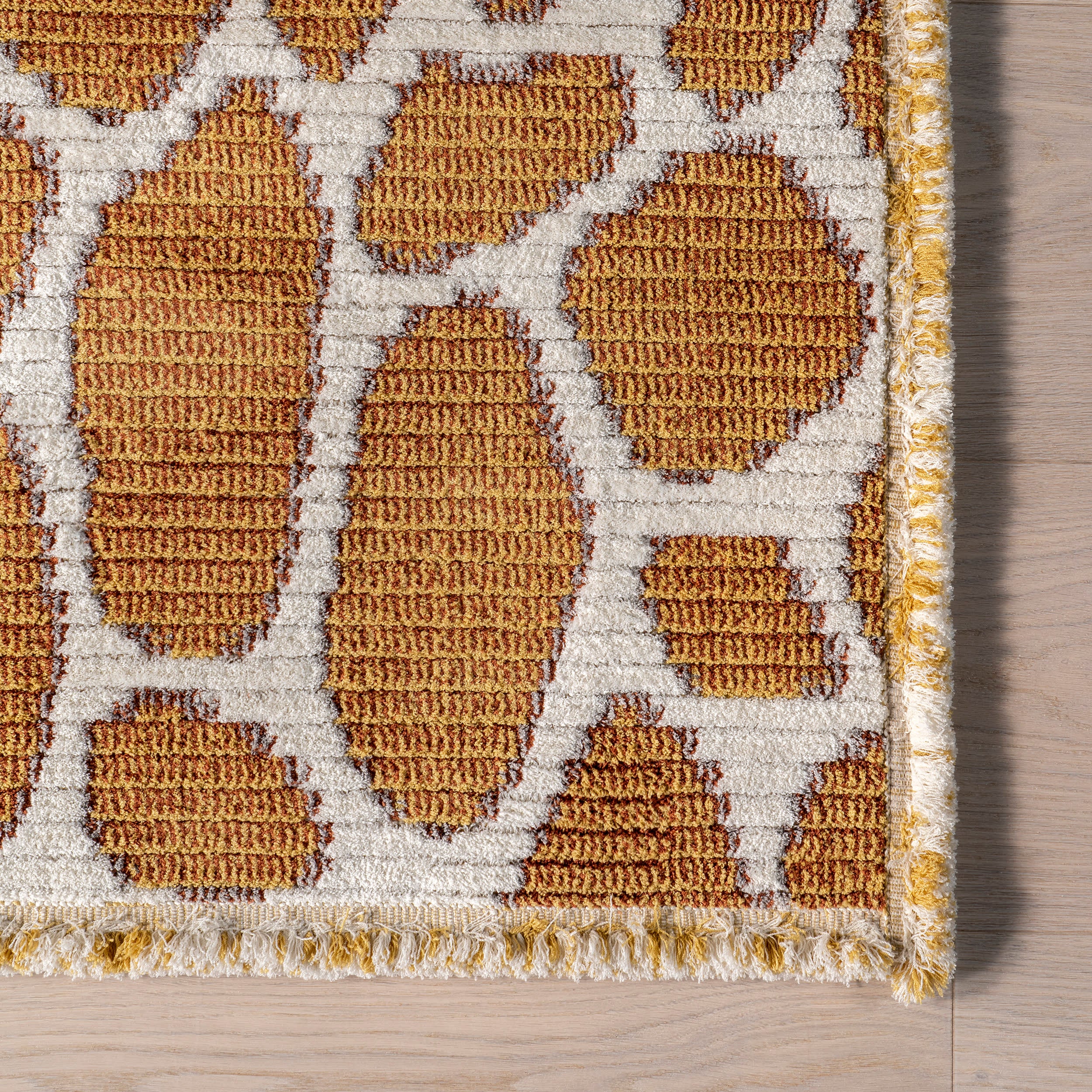 Hayley Giraffe Spots Rug | Mustard - Image 3
