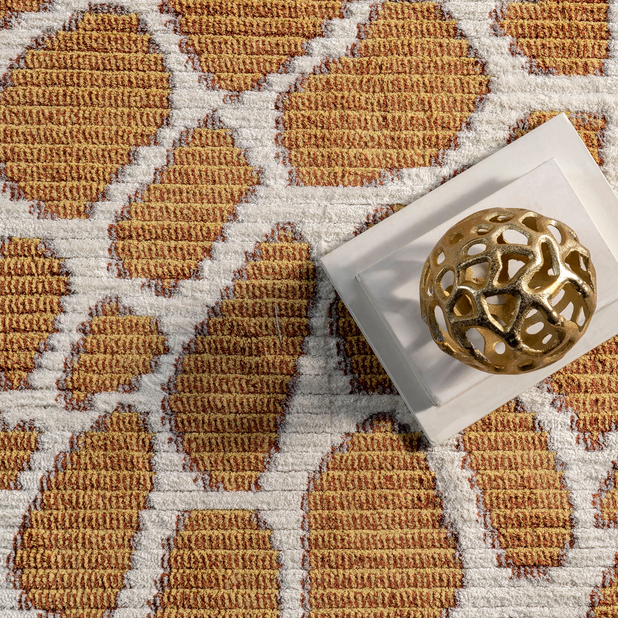 Hayley Giraffe Spots Rug | Mustard - Image 7