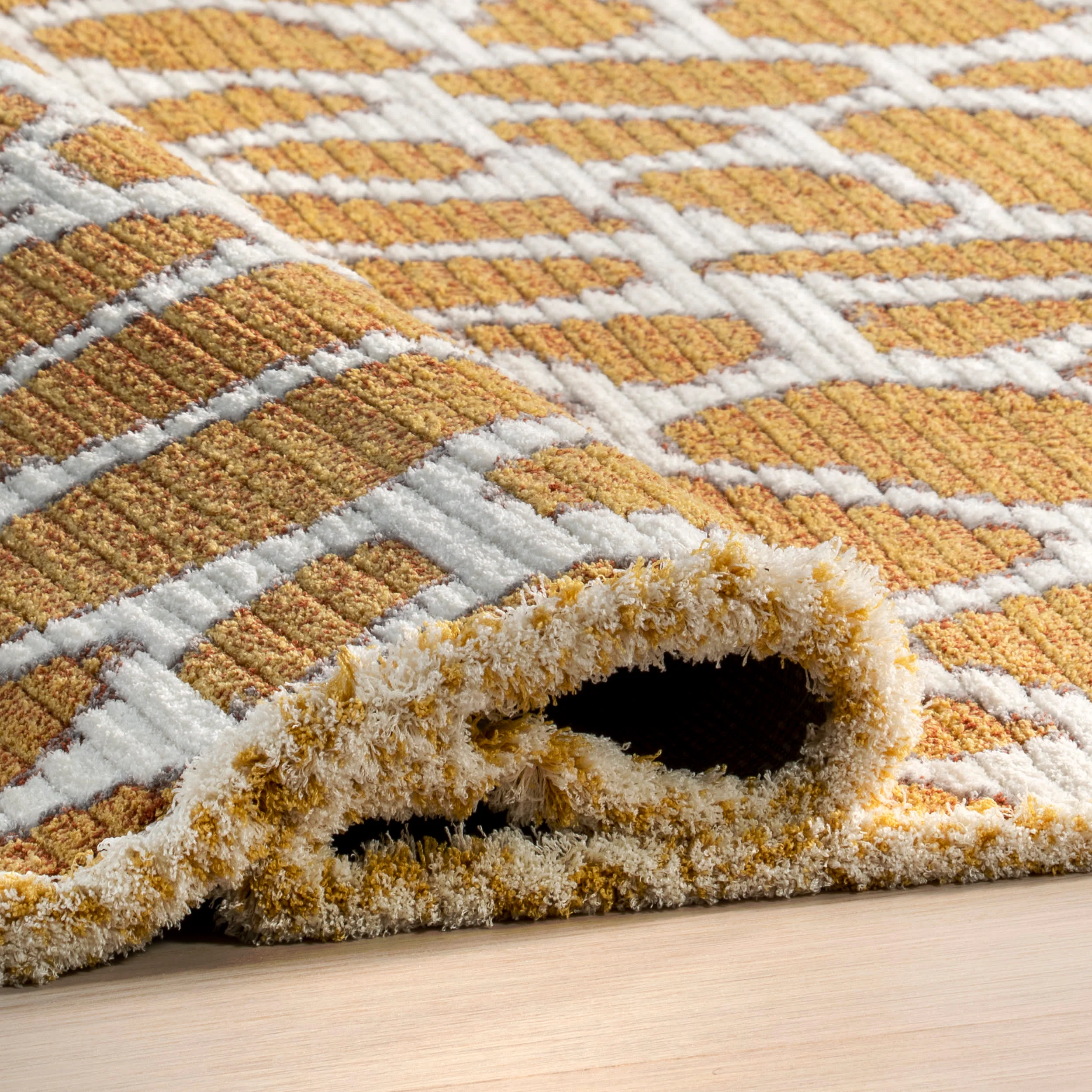 Hayley Giraffe Spots Rug | Mustard - Image 8