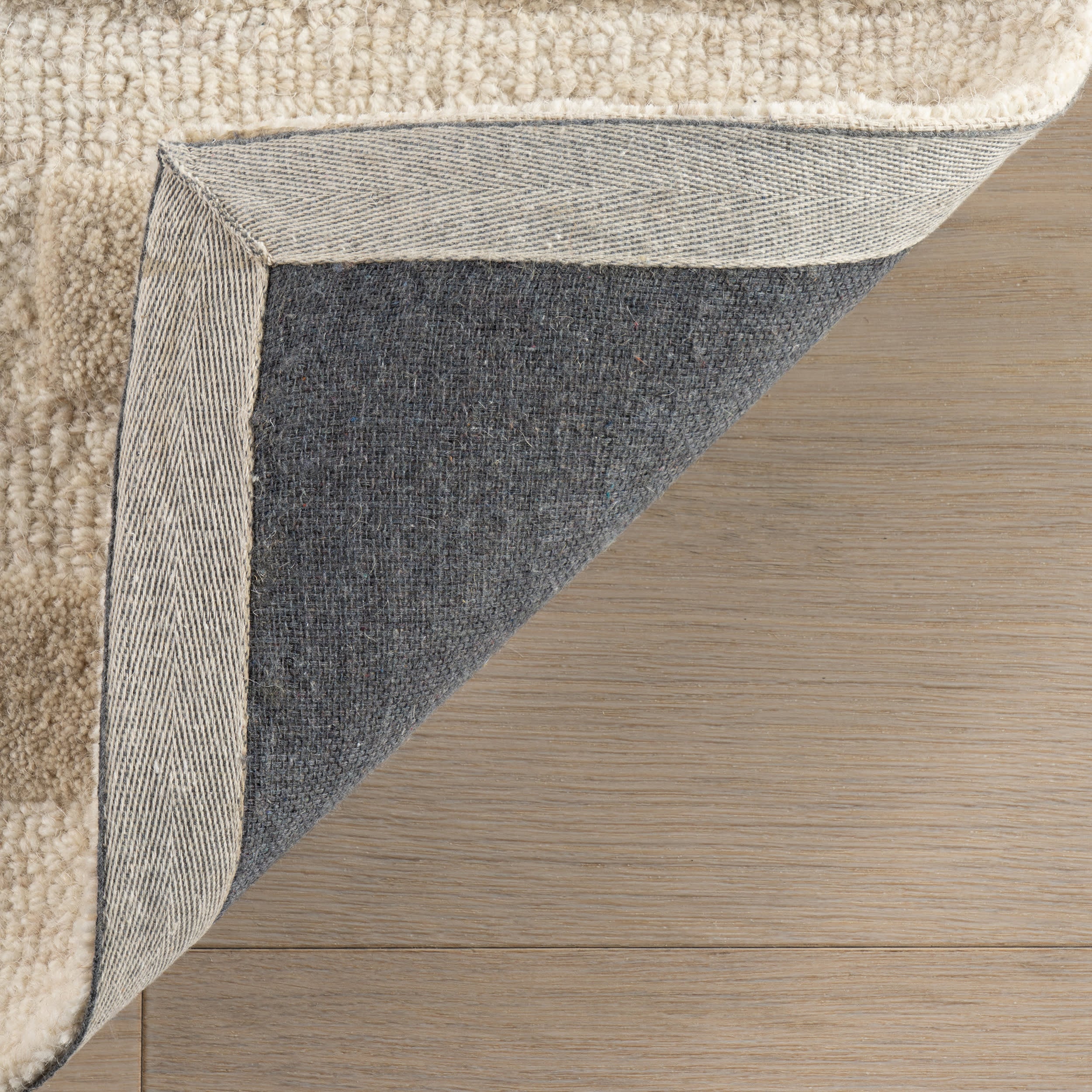 Hazel Bohemian Striped Wool Rug | Ivory - Image 6