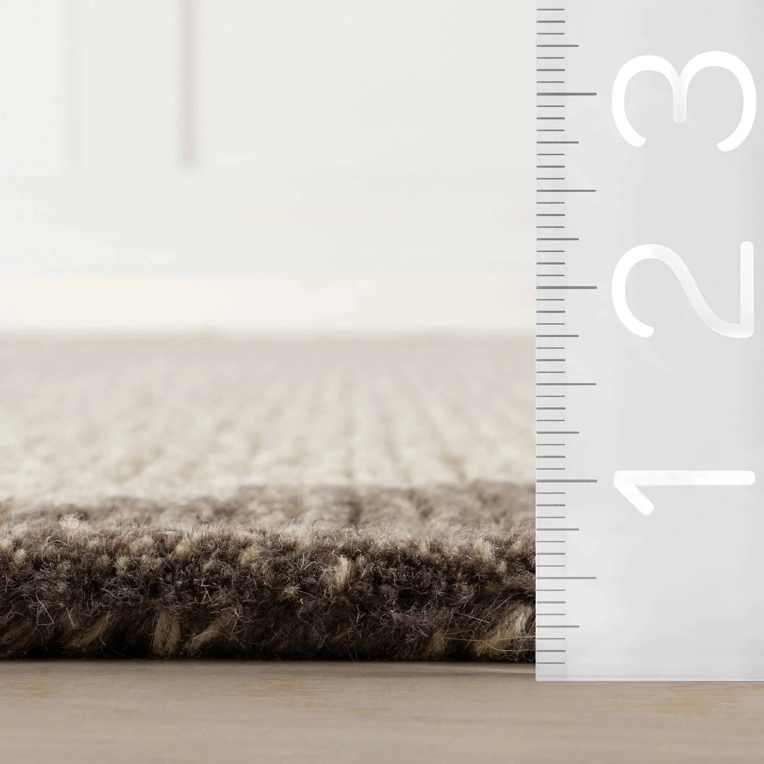 Hazella Modern Bordered Rug | Brown - Image 5