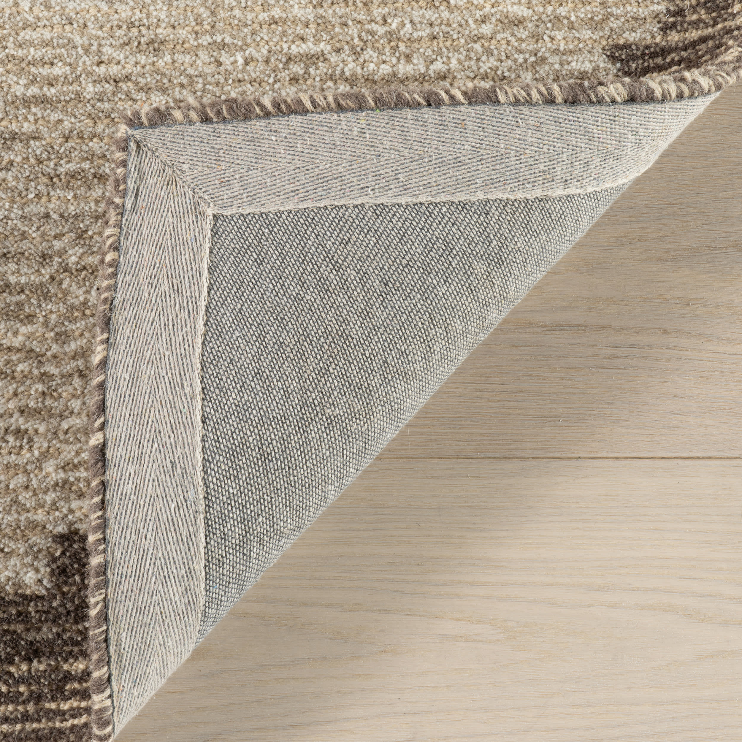 Hazella Modern Bordered Rug | Brown - Image 6