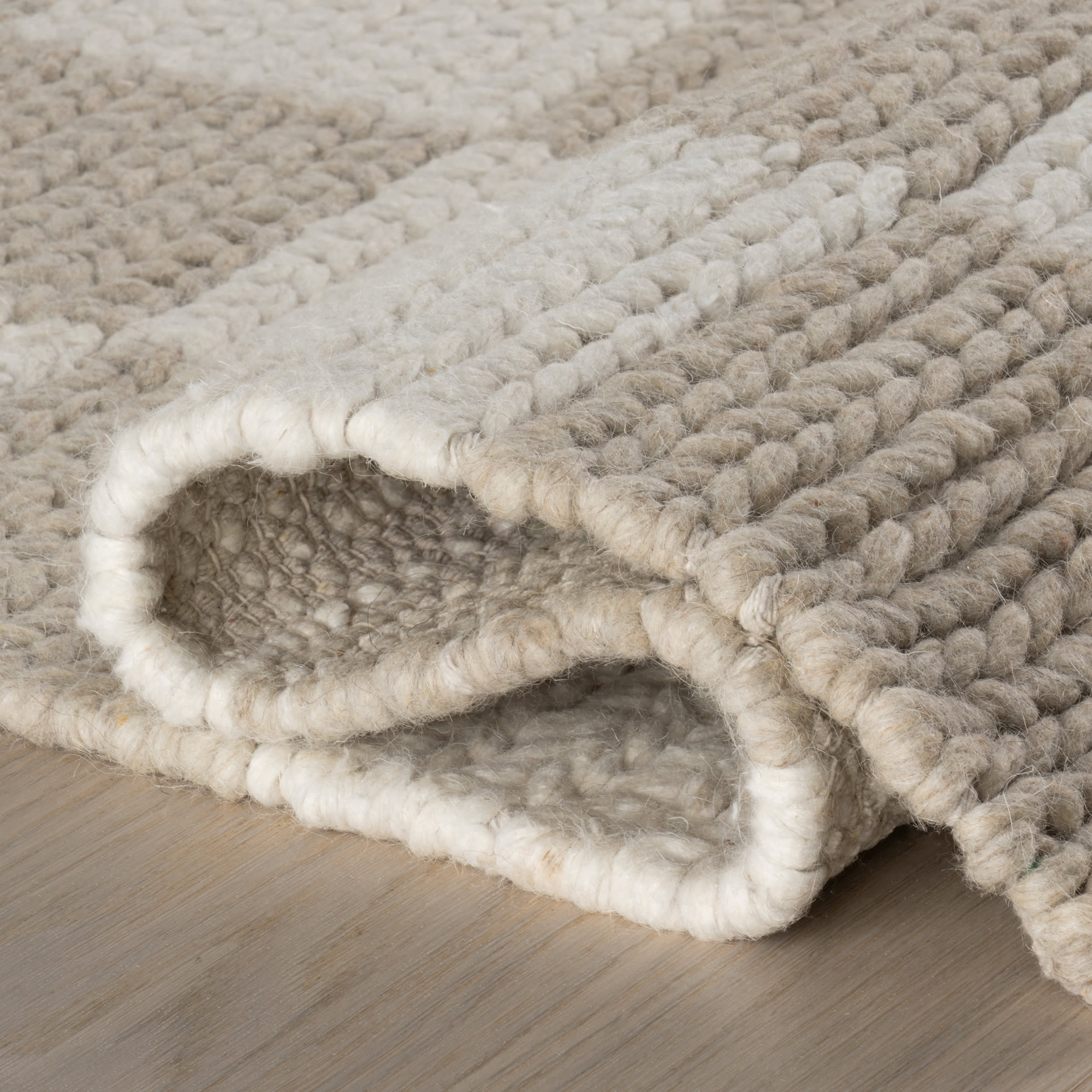 Hazina Modern Checkered Rug | Beige - Image 7