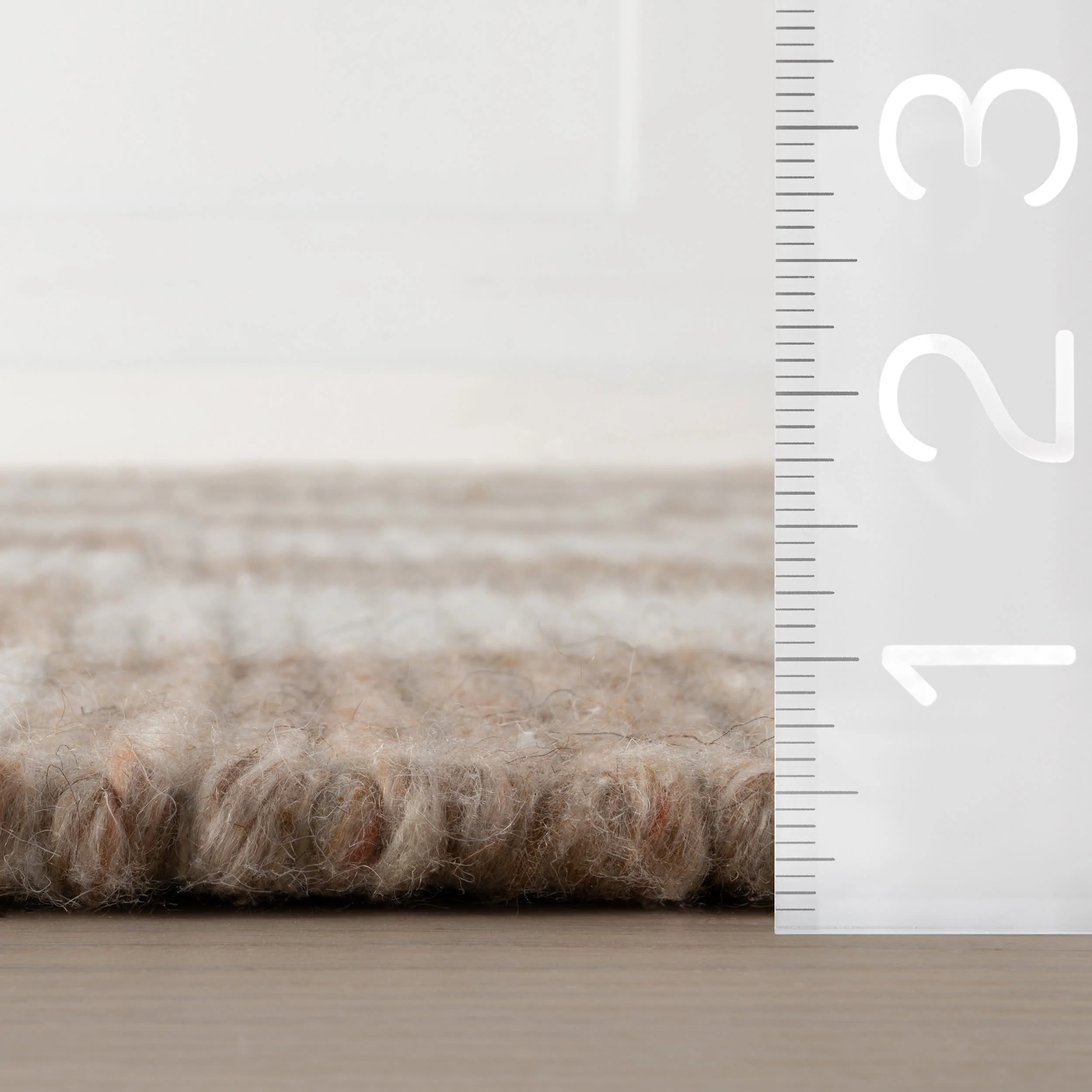 Hazina Modern Checkered Rug | Tan - Image 5