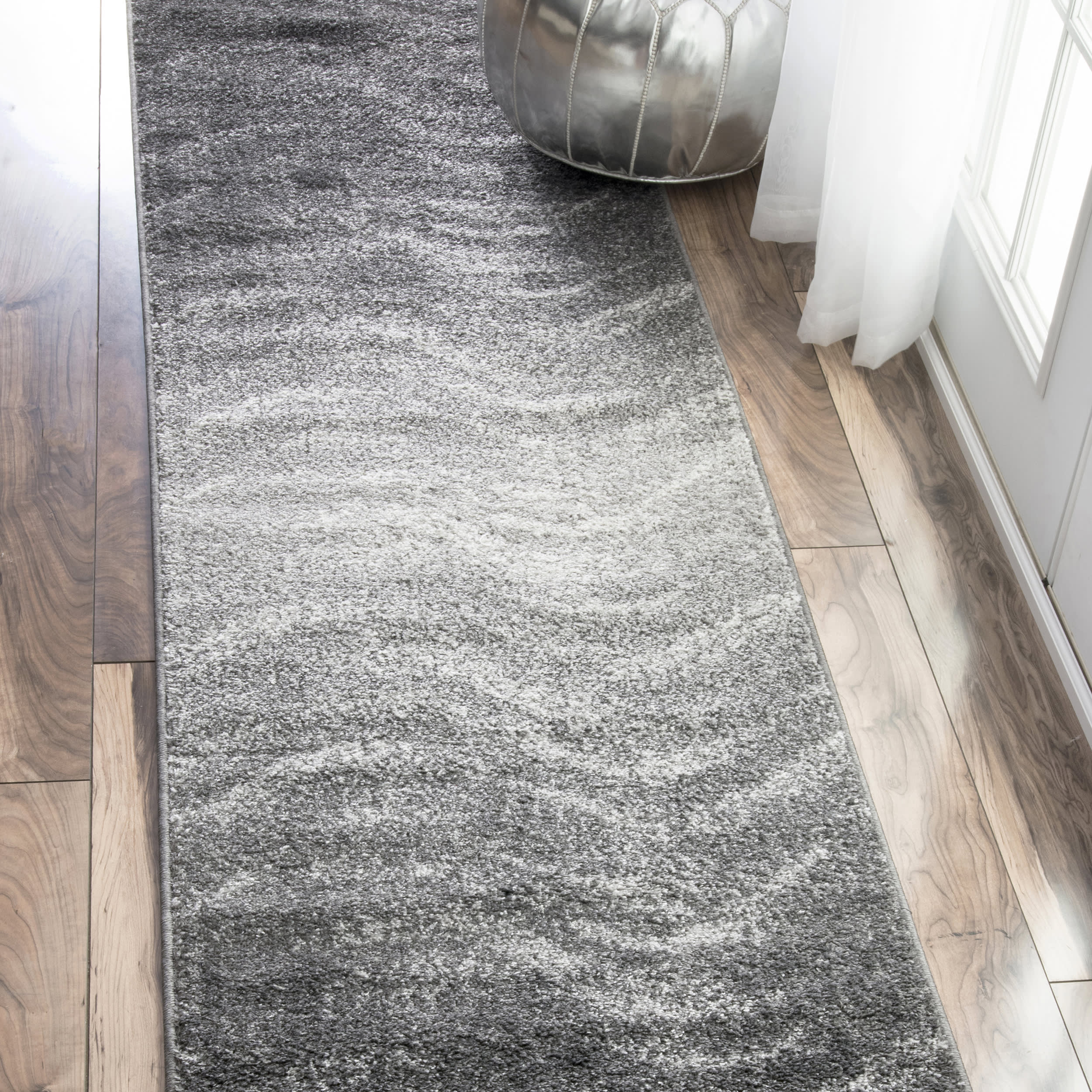 Hazy Waves Rug | Charcoal - Image 2