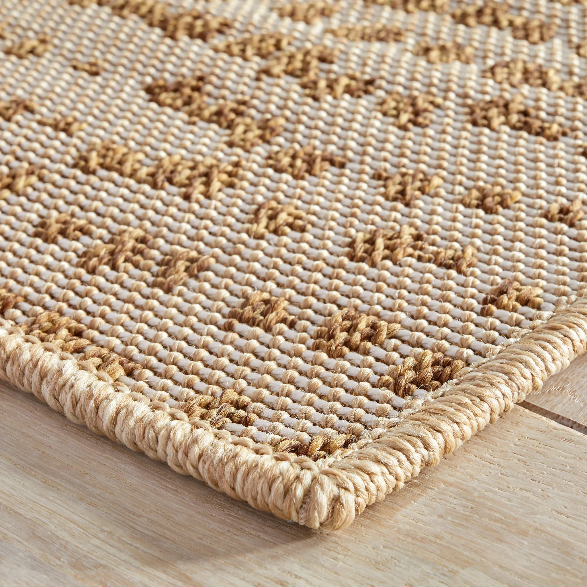 Heath Woven Indoor/Outdoor Custom Rug | Caramel - Image 4