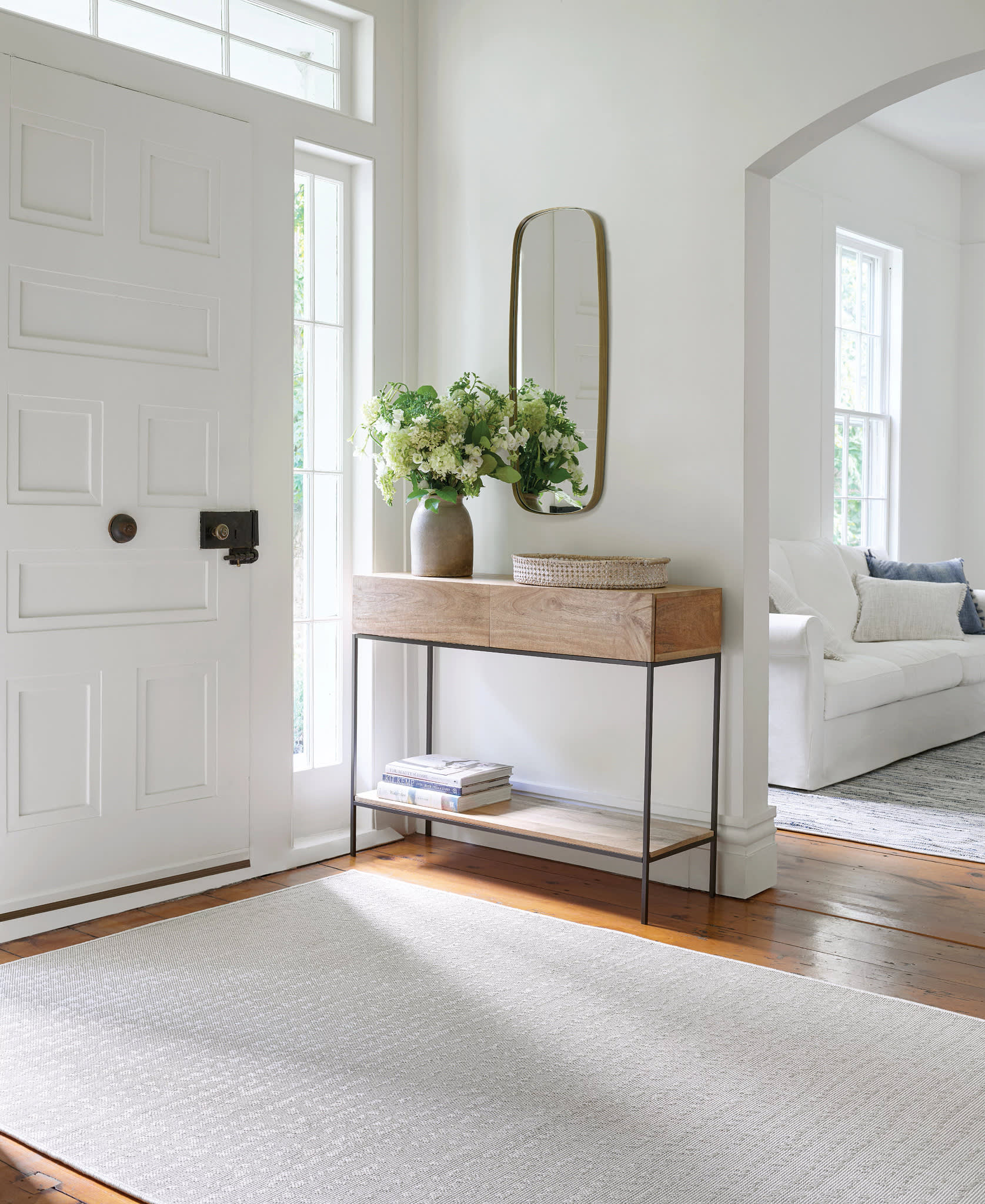 Heath Woven Indoor/Outdoor Custom Rug | Plaster - Image 2