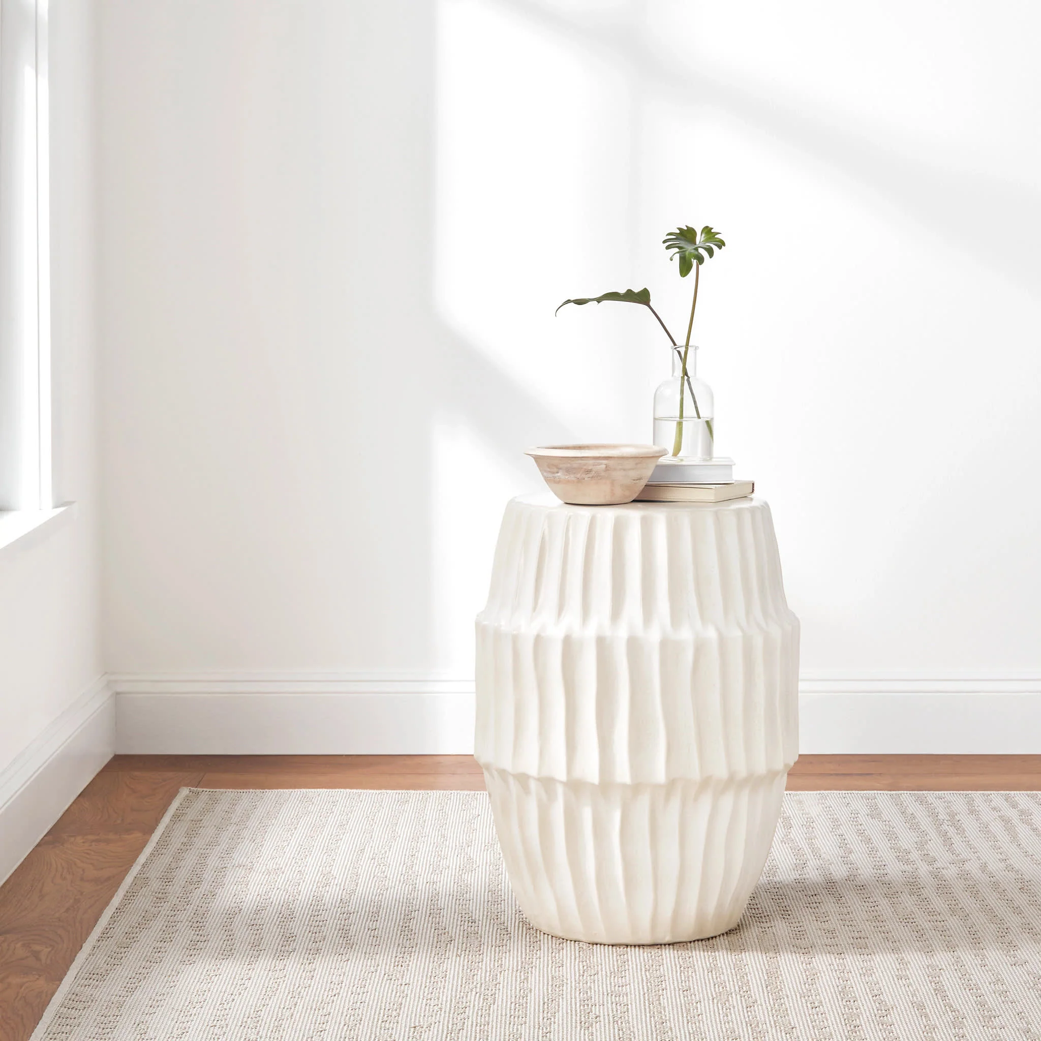 Heath Woven Indoor/Outdoor Custom Rug | Plaster - Image 3