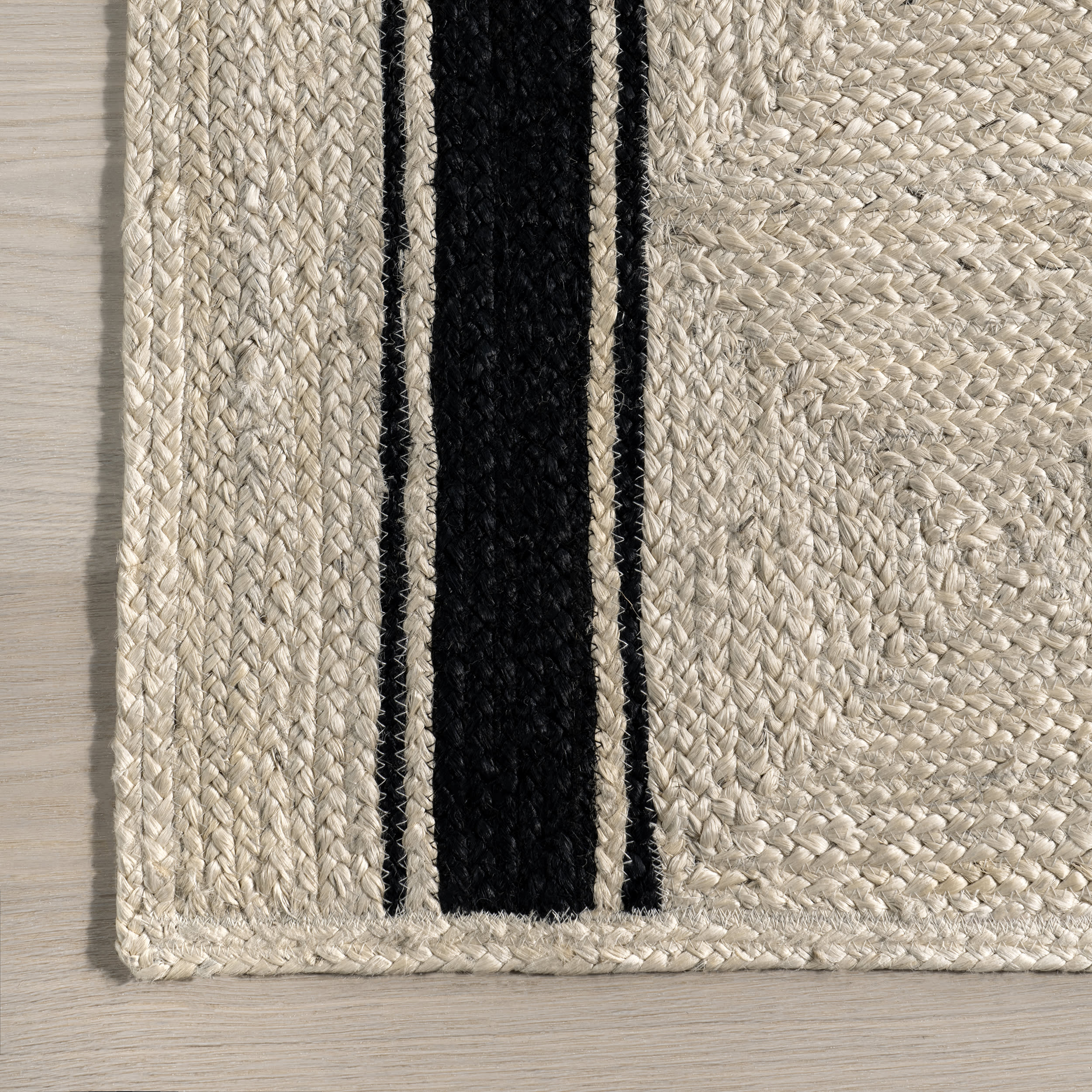 Hedgerow Striped Jute Rug | Ivory - Image 3
