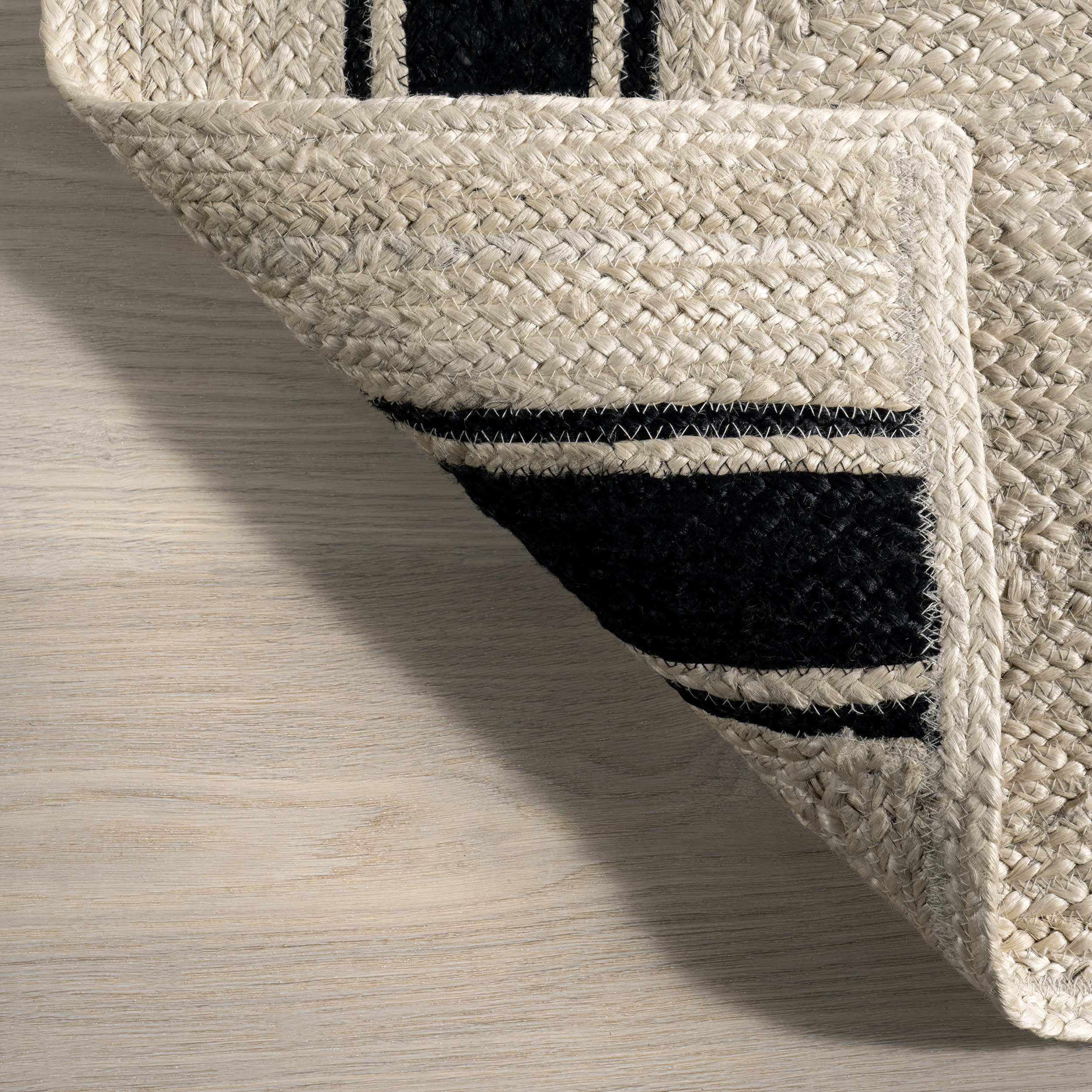 Hedgerow Striped Jute Rug | Ivory - Image 5