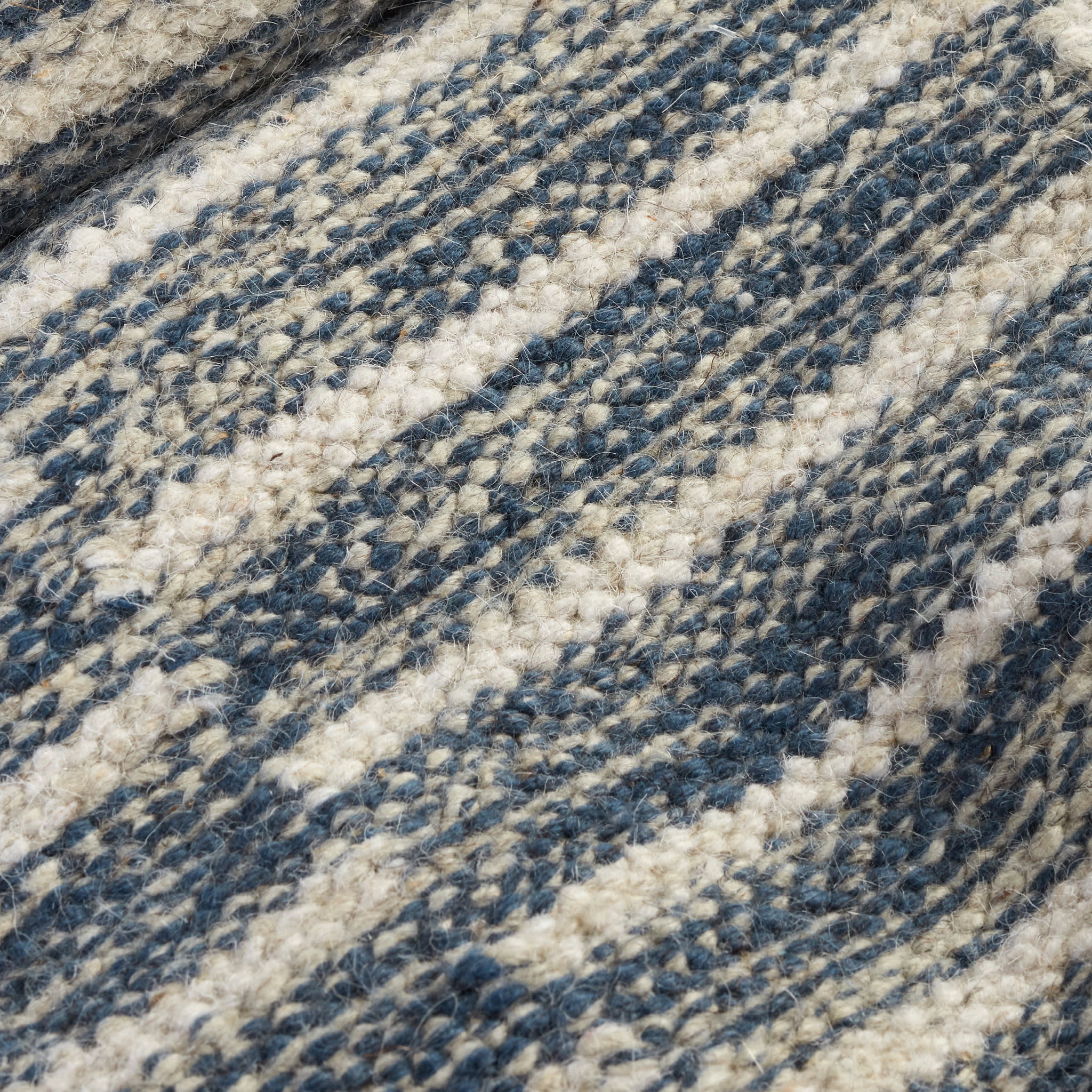 Heights Handwoven Wool Rug | Denim - Image 4