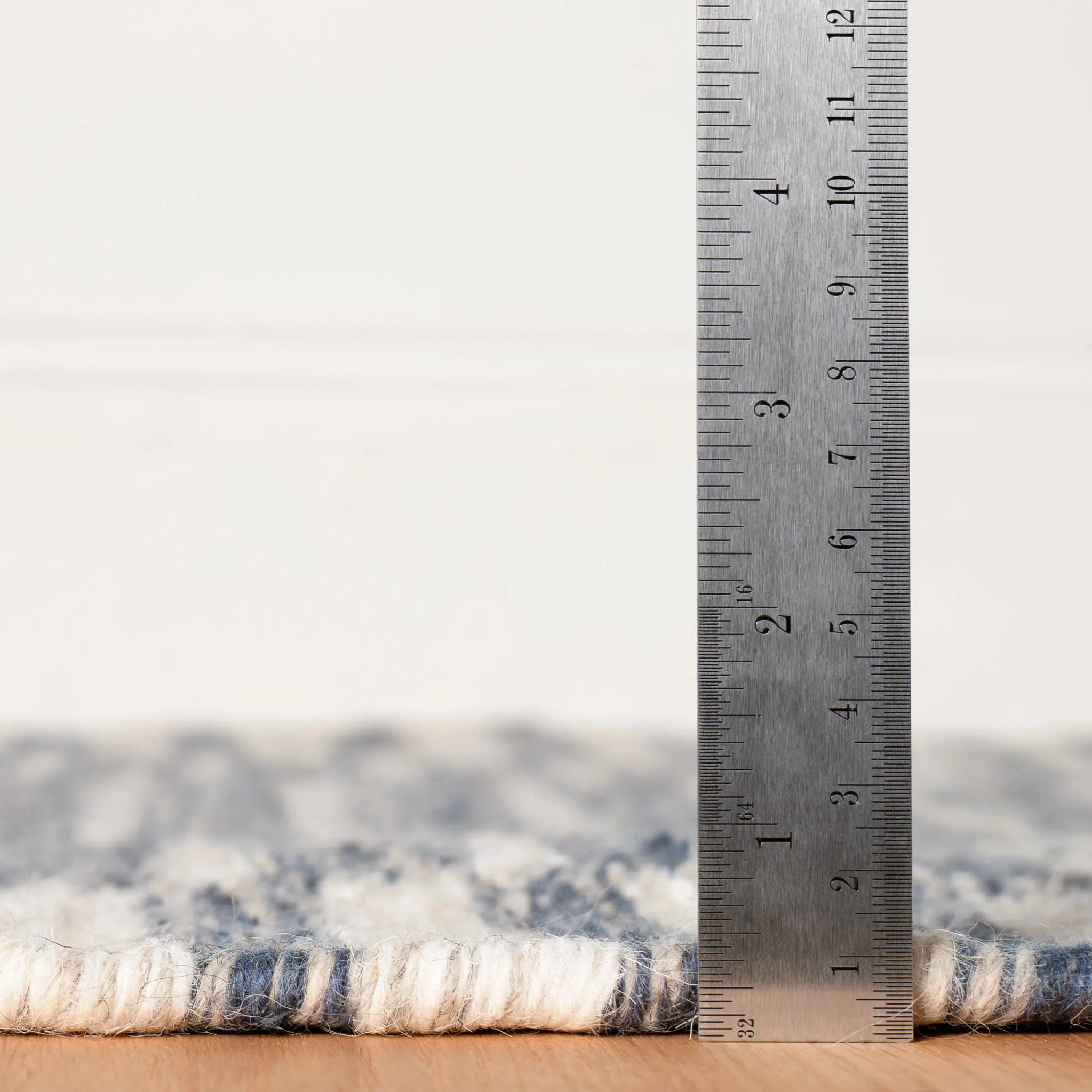 Heights Handwoven Wool Rug | Denim - Image 5