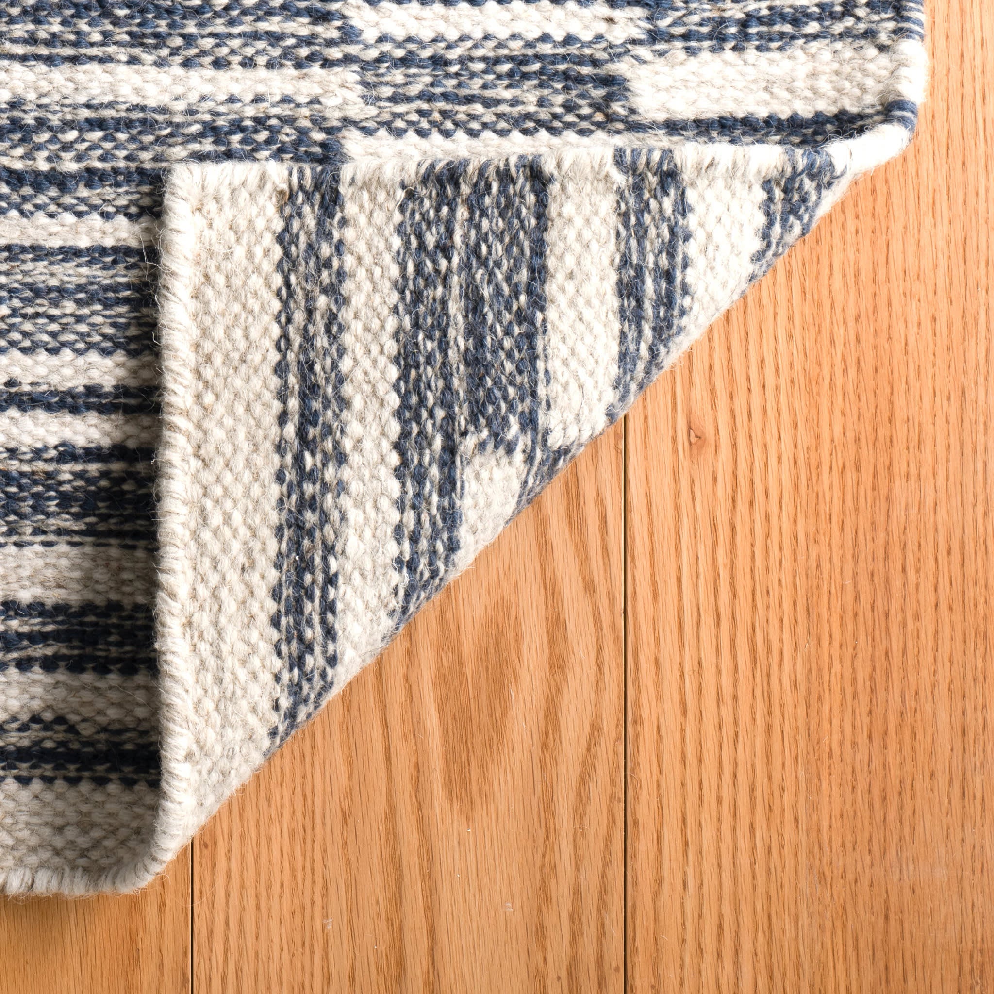 Heights Handwoven Wool Rug | Denim - Image 7