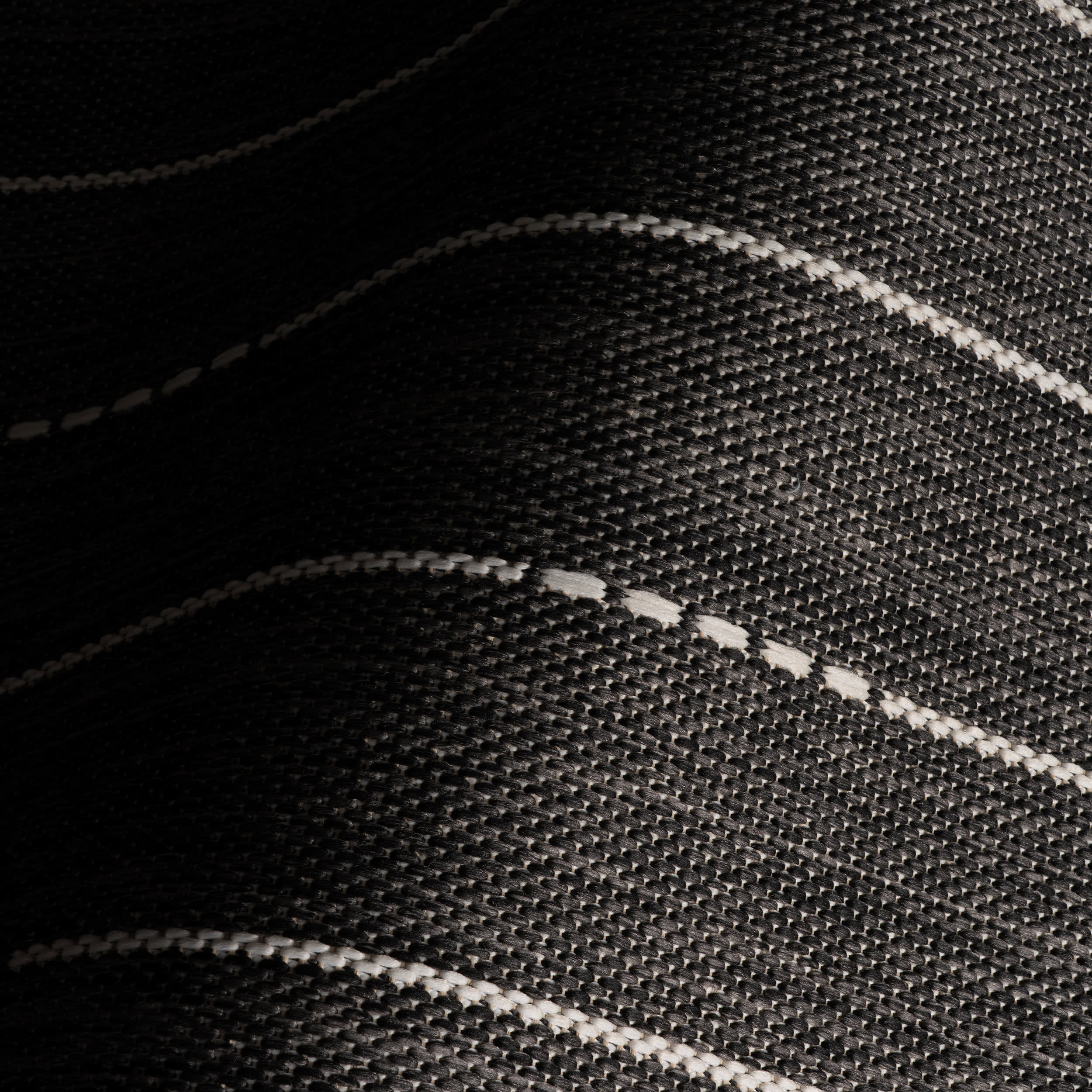 Helia Modern Striped Indoor/Outdoor Rug | Charcoal - Image 2