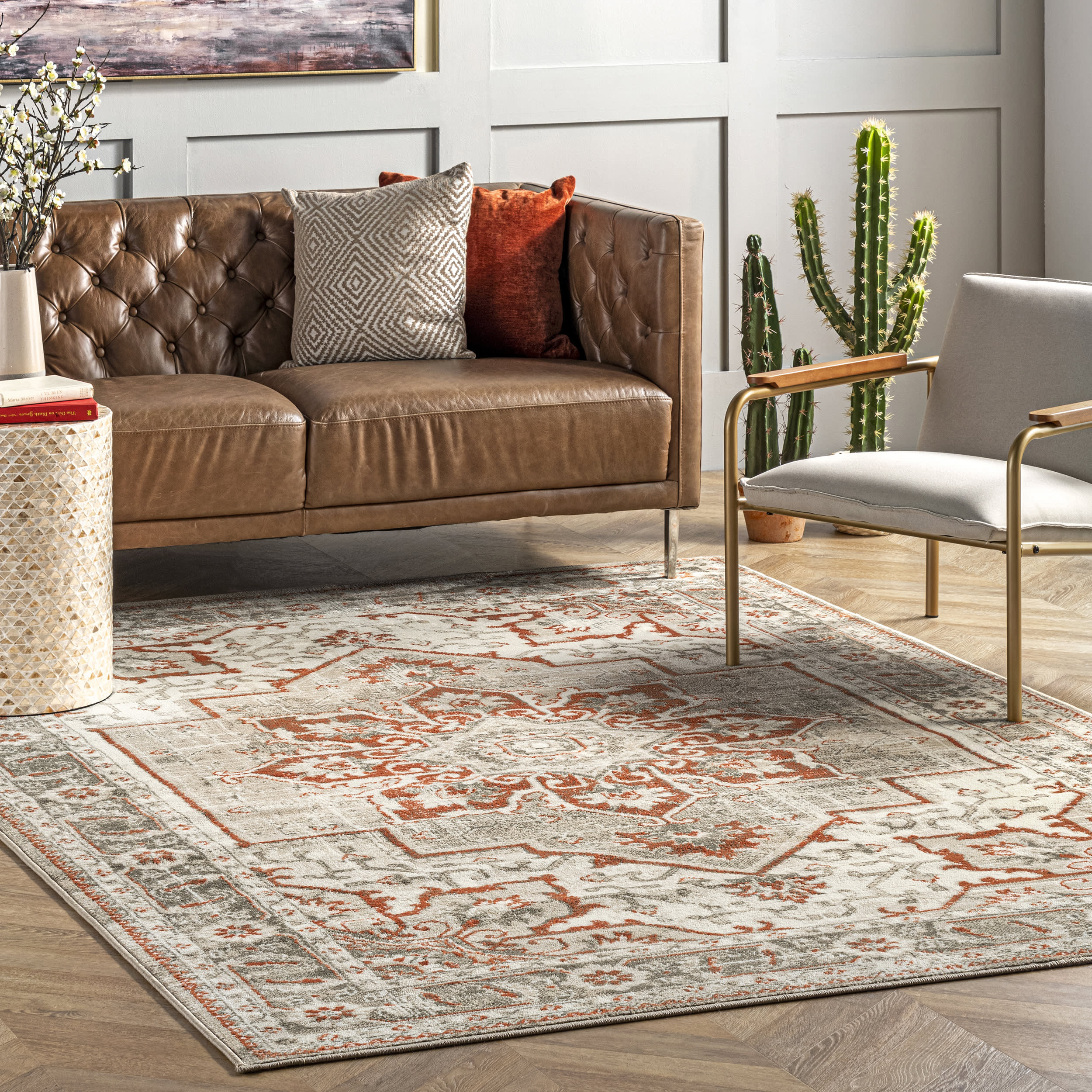 Helios Medallion Rug | Beige - Image 2