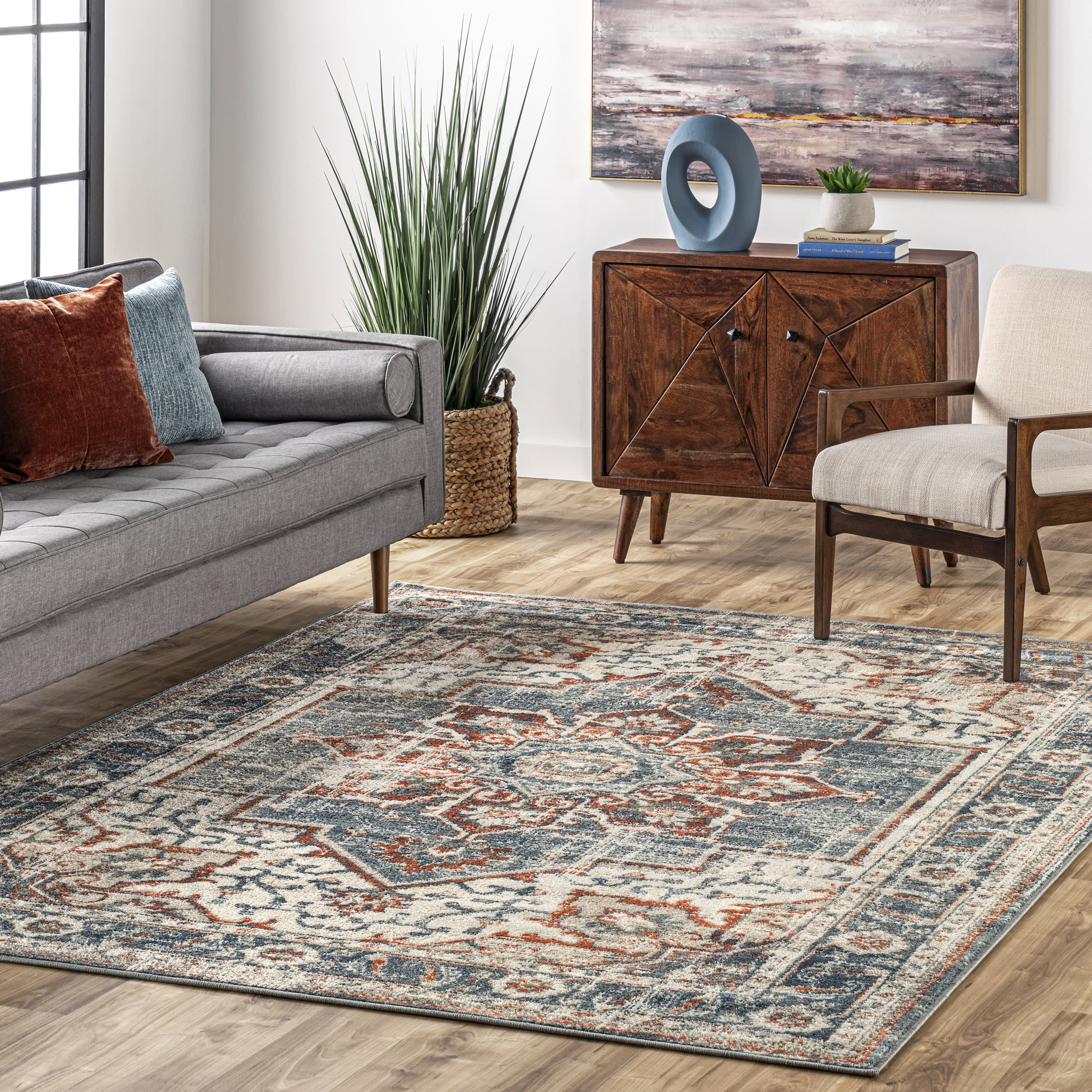 Helios Medallion Rug | Blue - Image 2