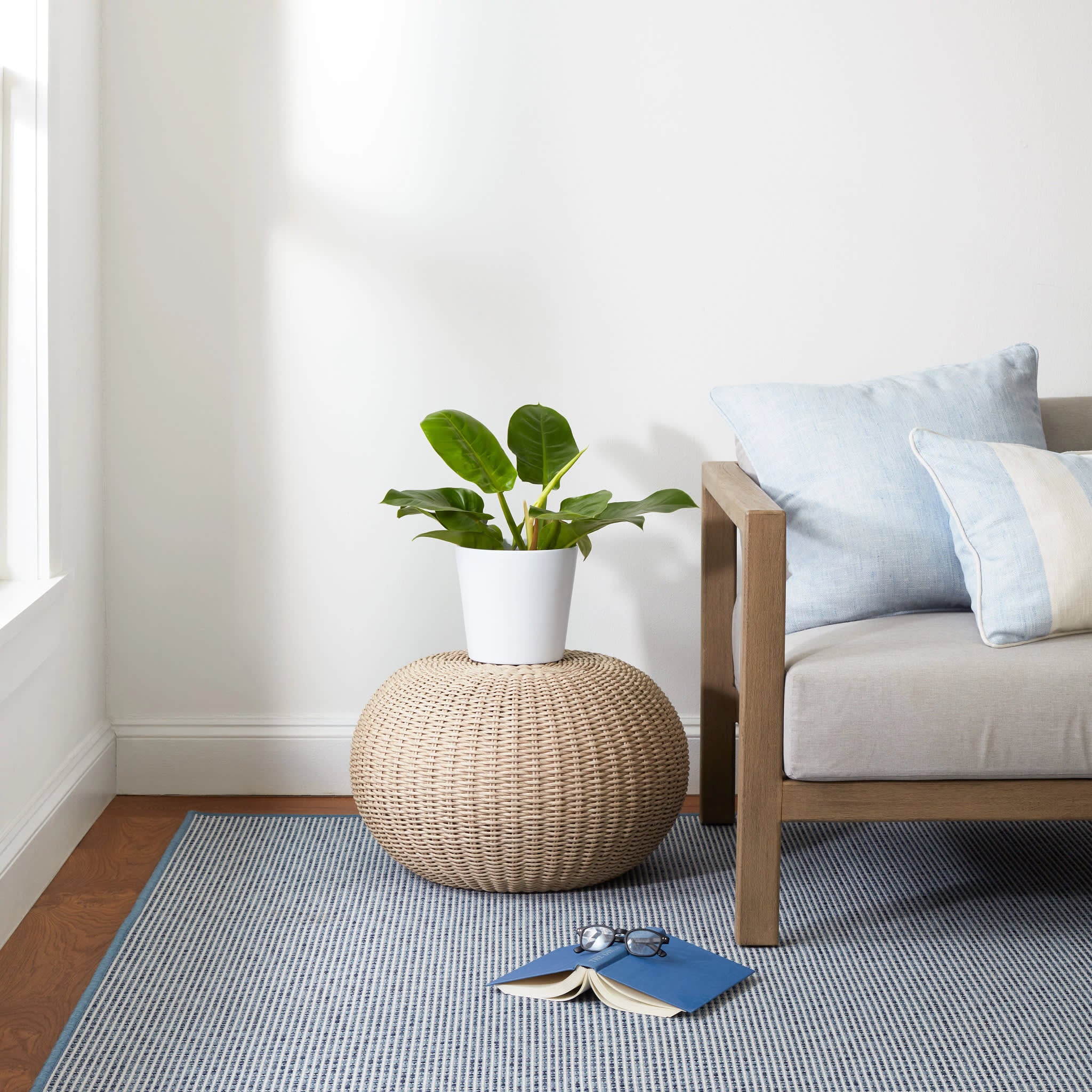 Heritage Woven Indoor/Outdoor Custom Rug | Denim - Image 2