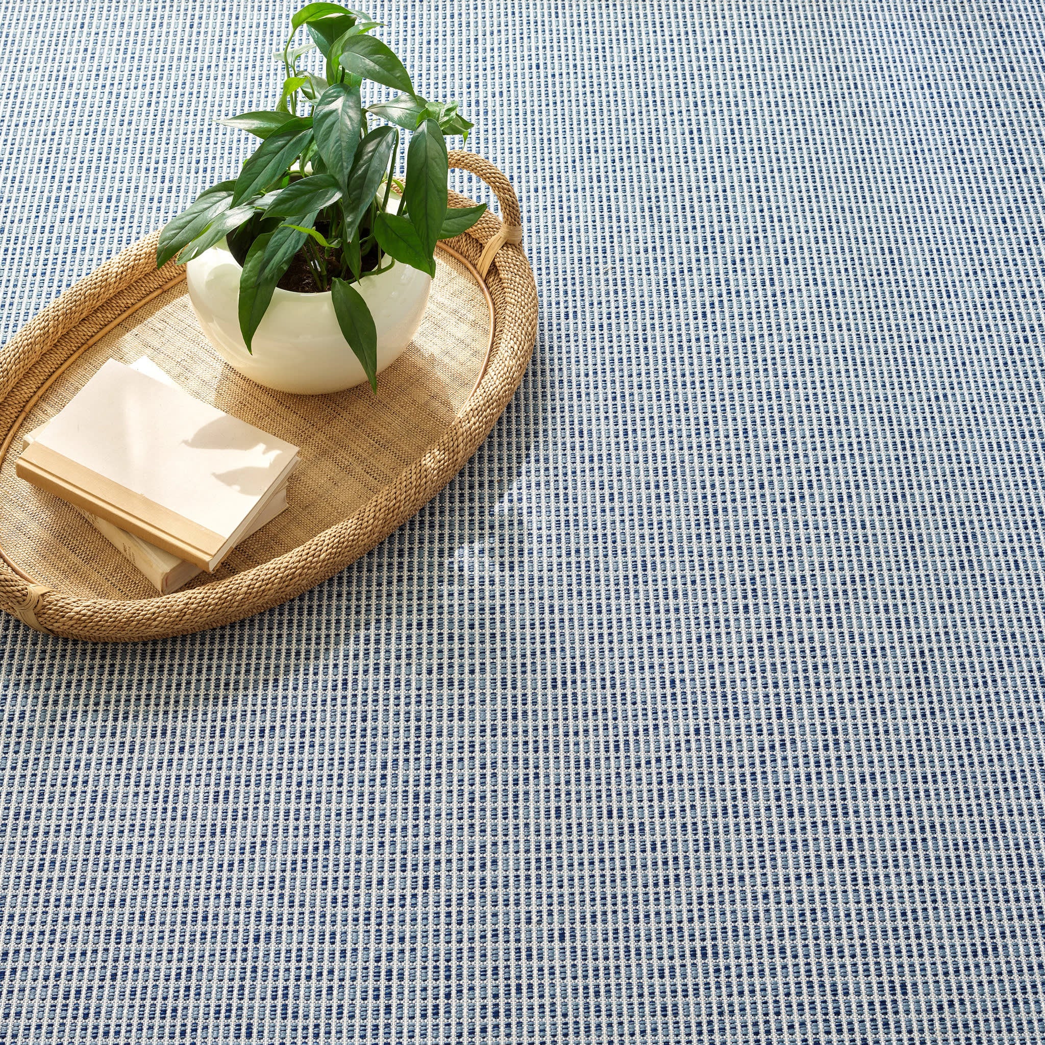 Heritage Woven Indoor/Outdoor Custom Rug | Denim - Image 3