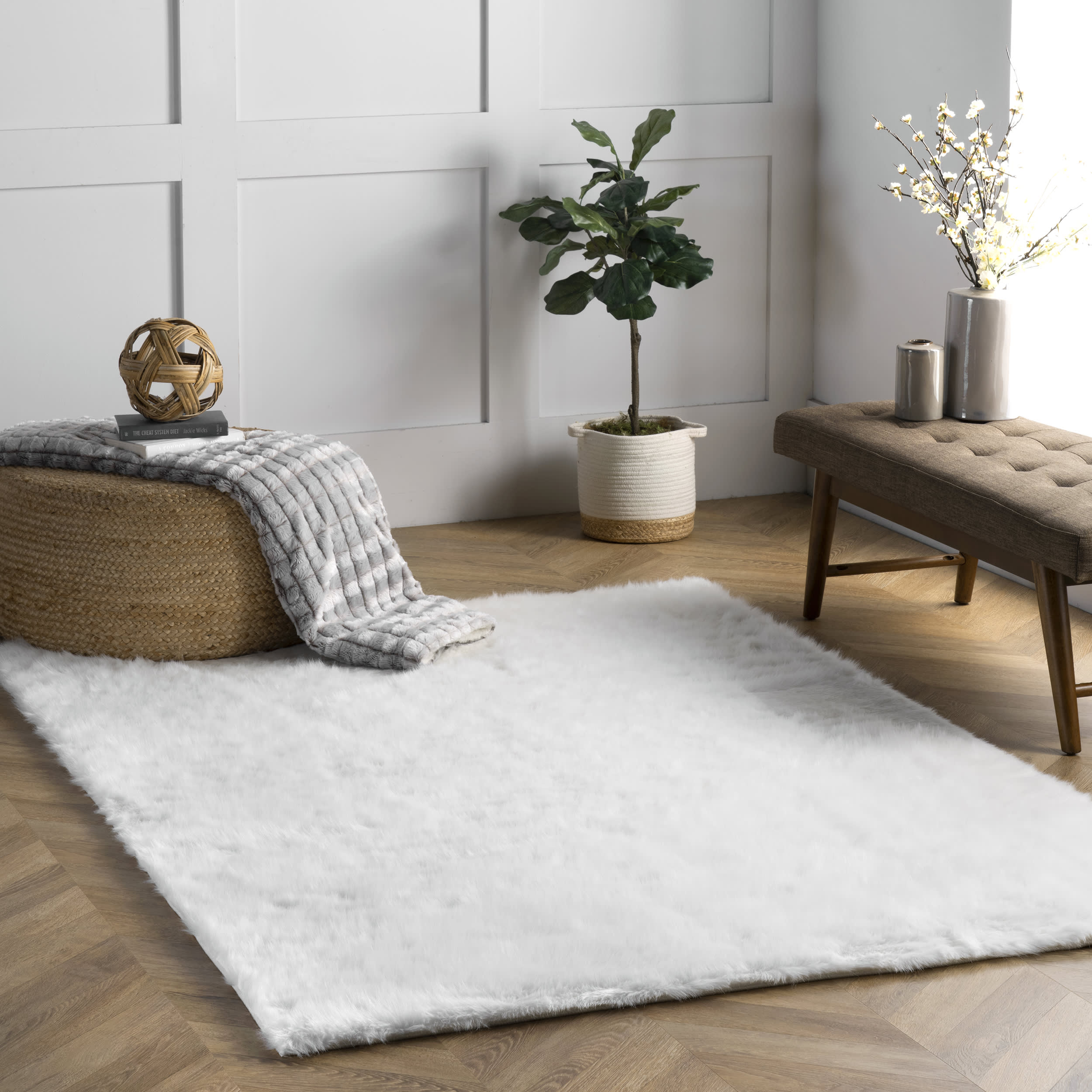Hermione Shag Rug | Ivory - Image 2
