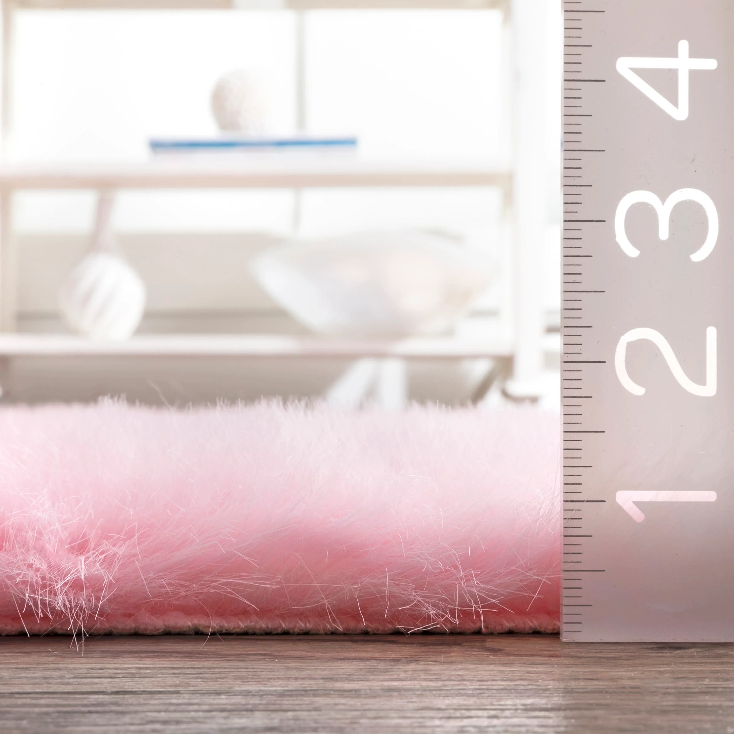 Hermione Shag Rug | Pink - Image 5