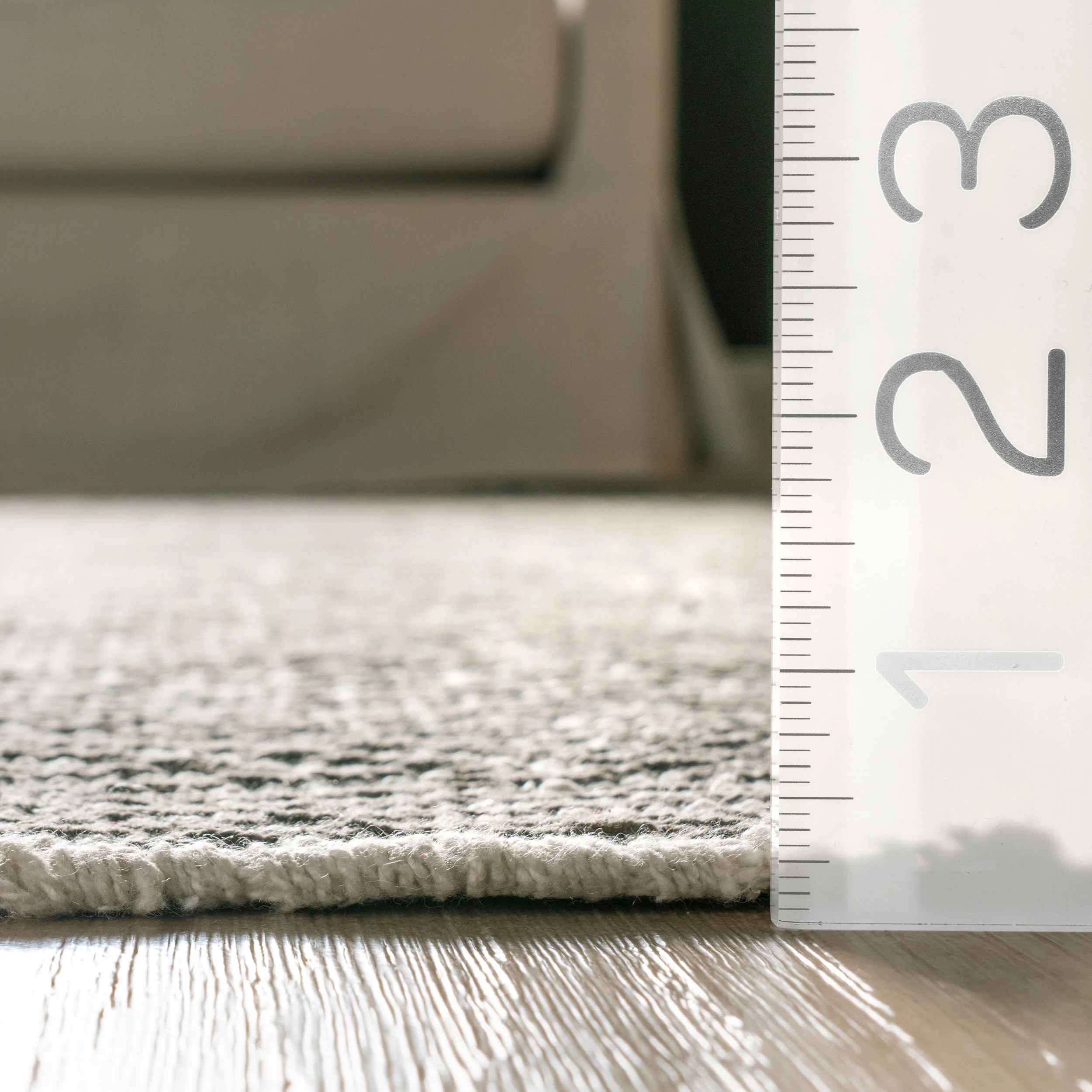 Herringbone Cotton Flatwoven Rug | Grey - Image 5
