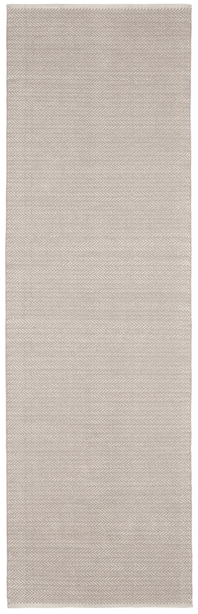 Herringbone Handwoven Cotton Rug | Dove Grey - Image 2