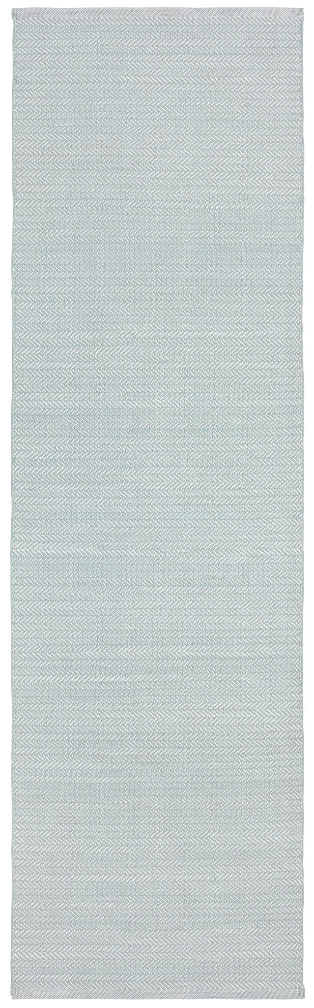 Herringbone Handwoven Indoor/Outdoor Rug | Light Blue/Ivory - Image 2