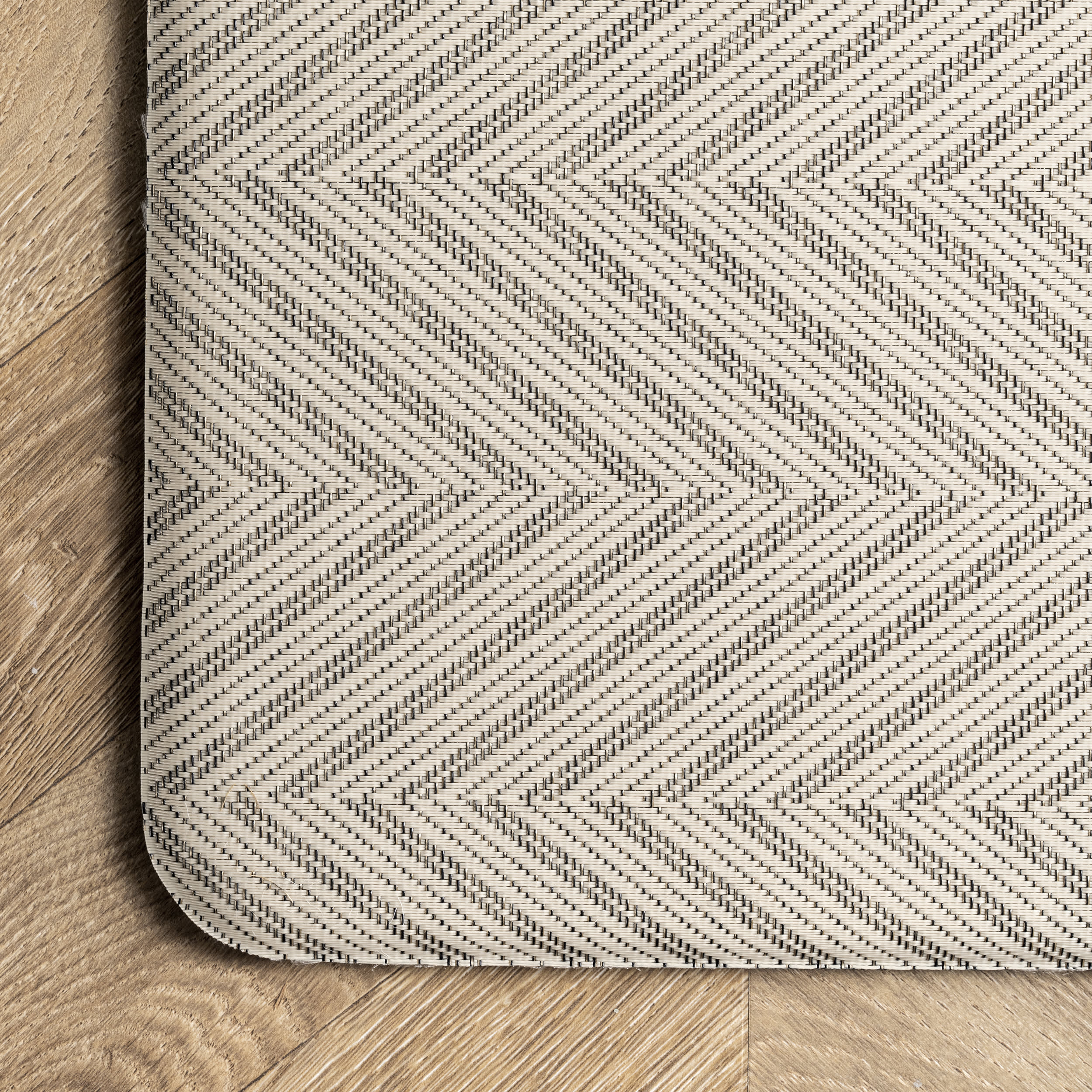 Herringbone Woven Anti-Fatigue Mat | Beige - Image 3
