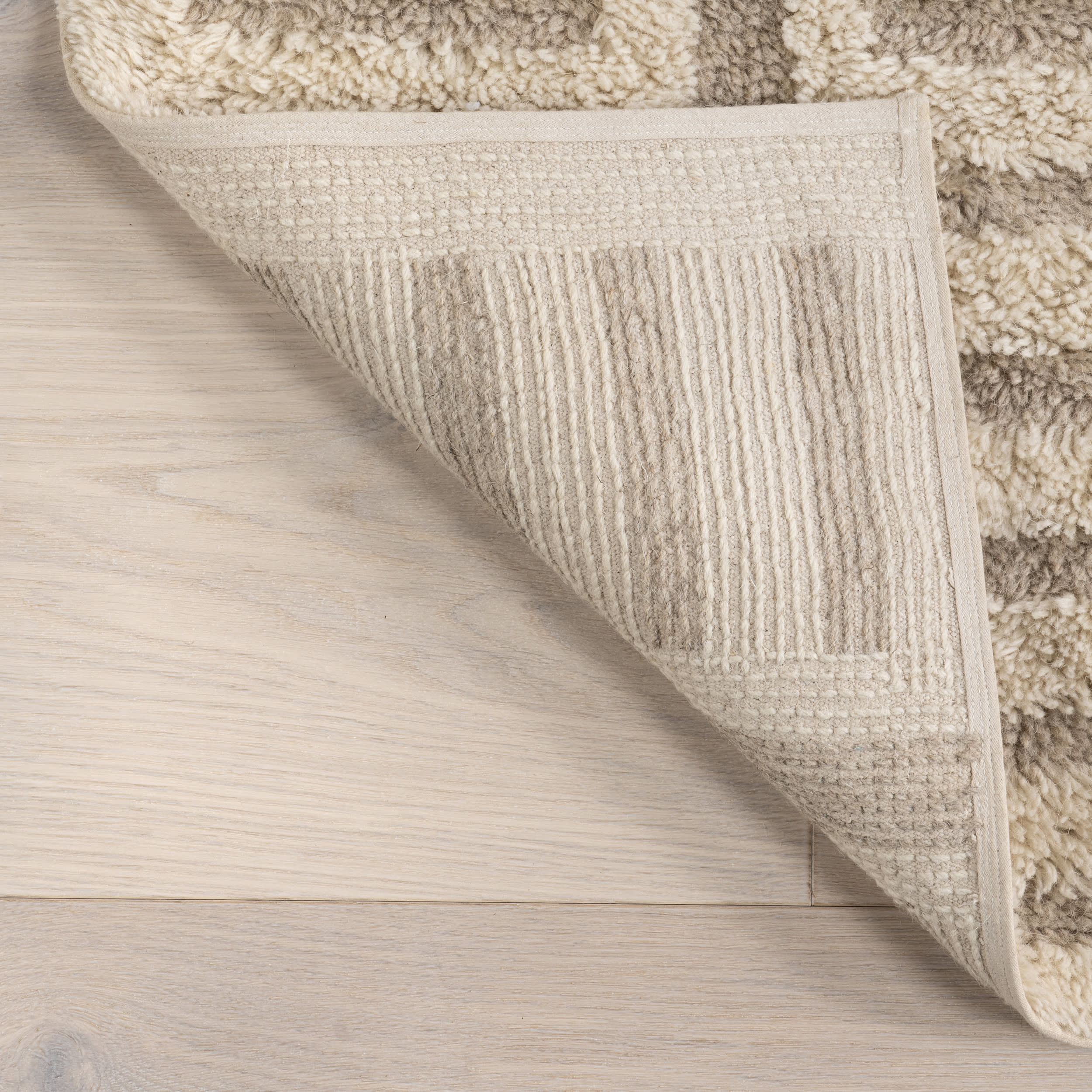Hester Geometric Wool Washable Rug | Ivory - Image 6