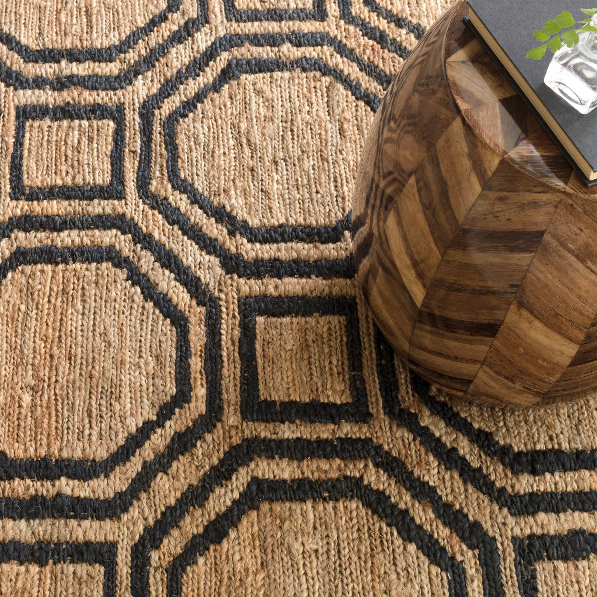 Hexile Hand Knotted Jute Rug | Neutral - Image 3