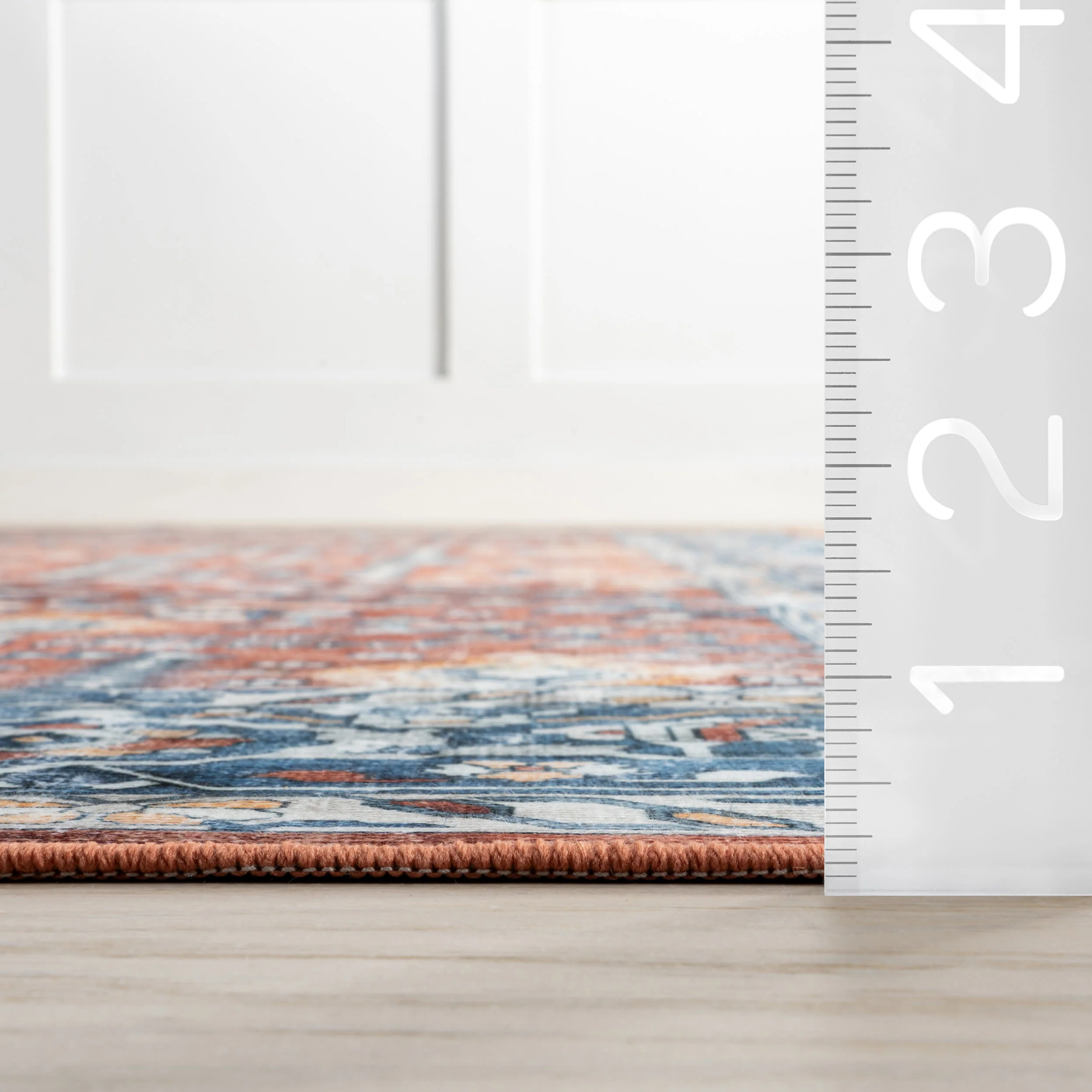 Hickory Medallion Washable Rug | Red - Image 6