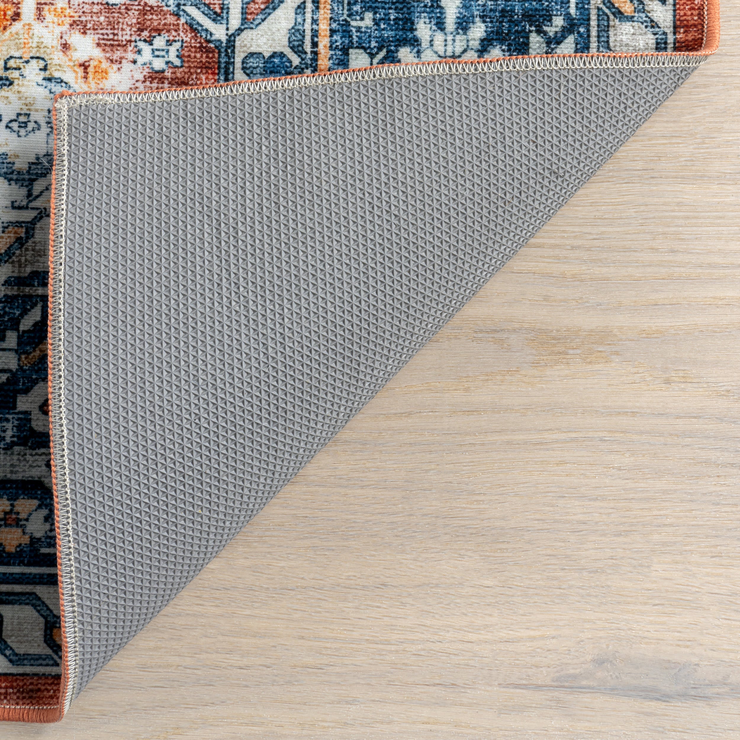 Hickory Medallion Washable Rug | Red - Image 7