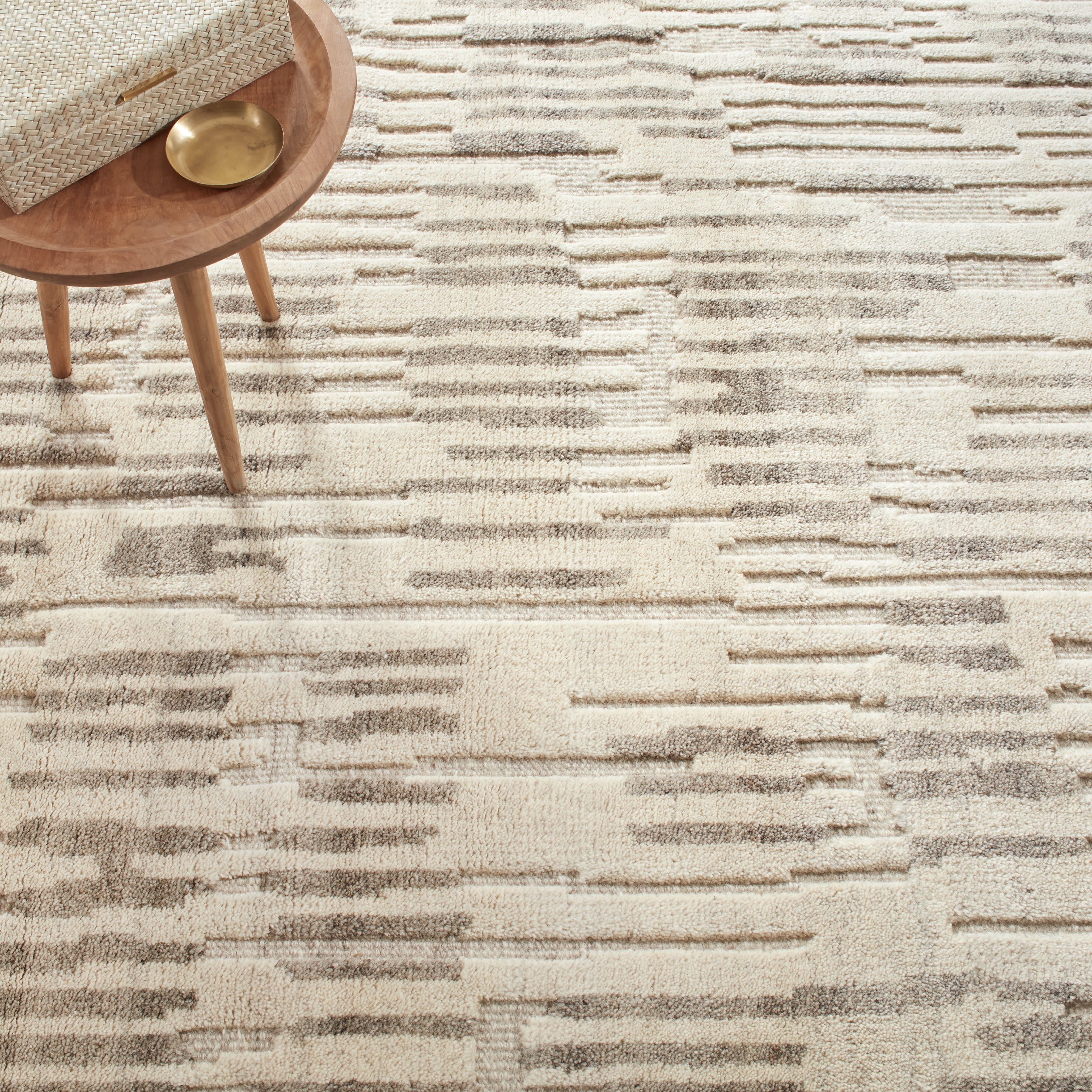 Hicks Hand Knotted Wool Rug | Natural - Image 3
