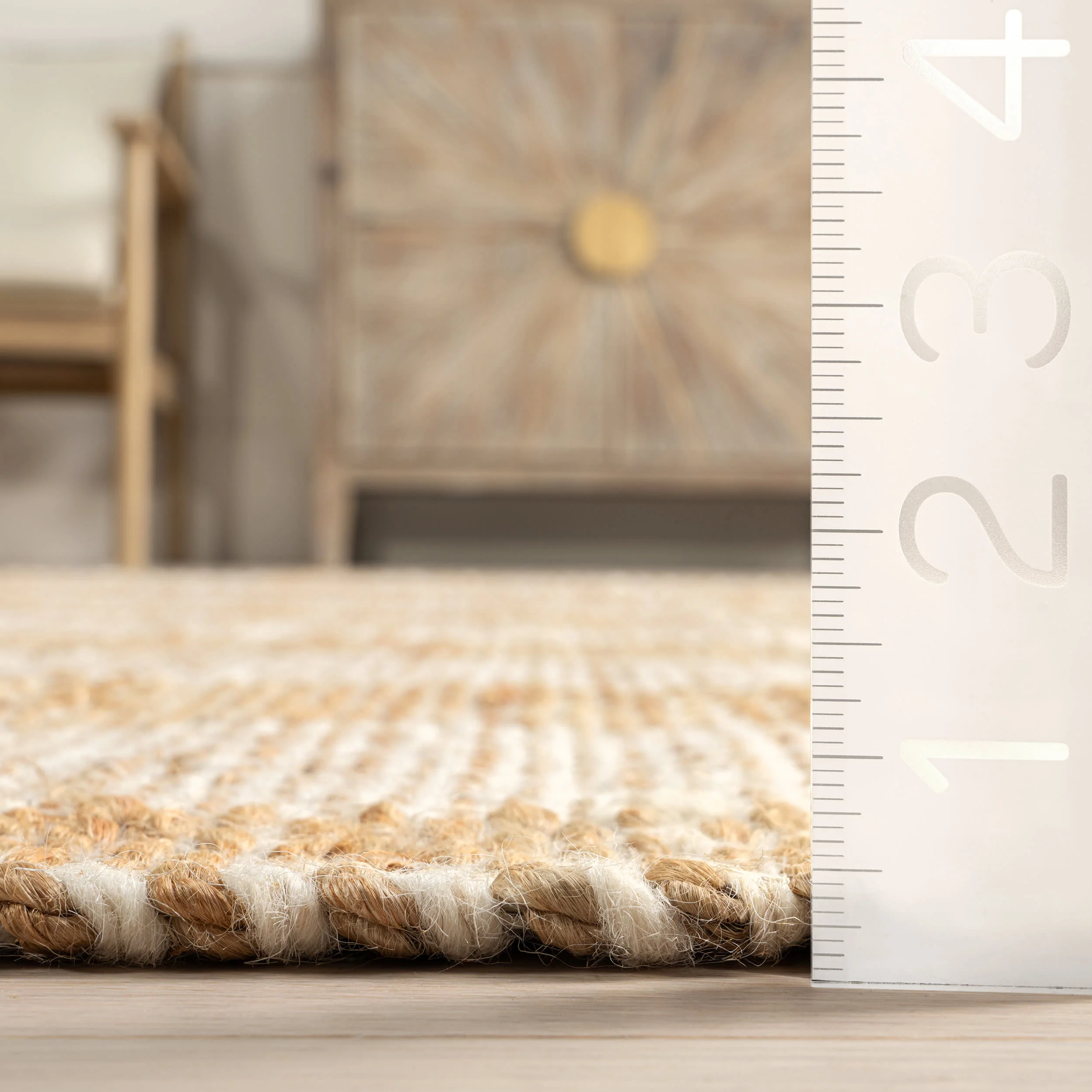 Hillcrest Jute and Wool Rug | Natural - Image 4